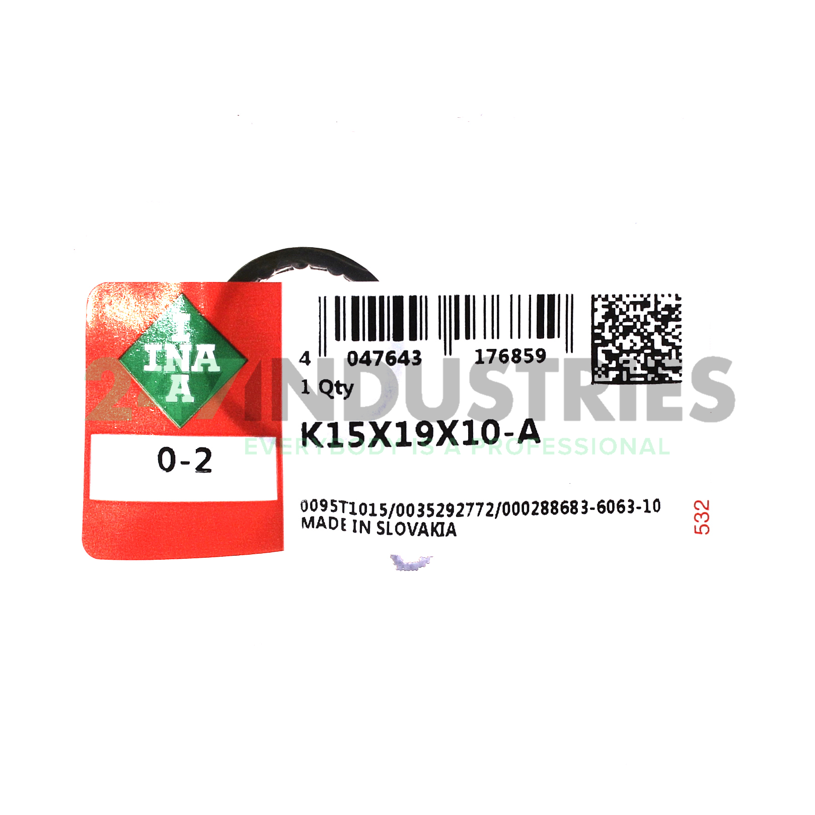 K15X19X10-A/0-2 INA Image 3