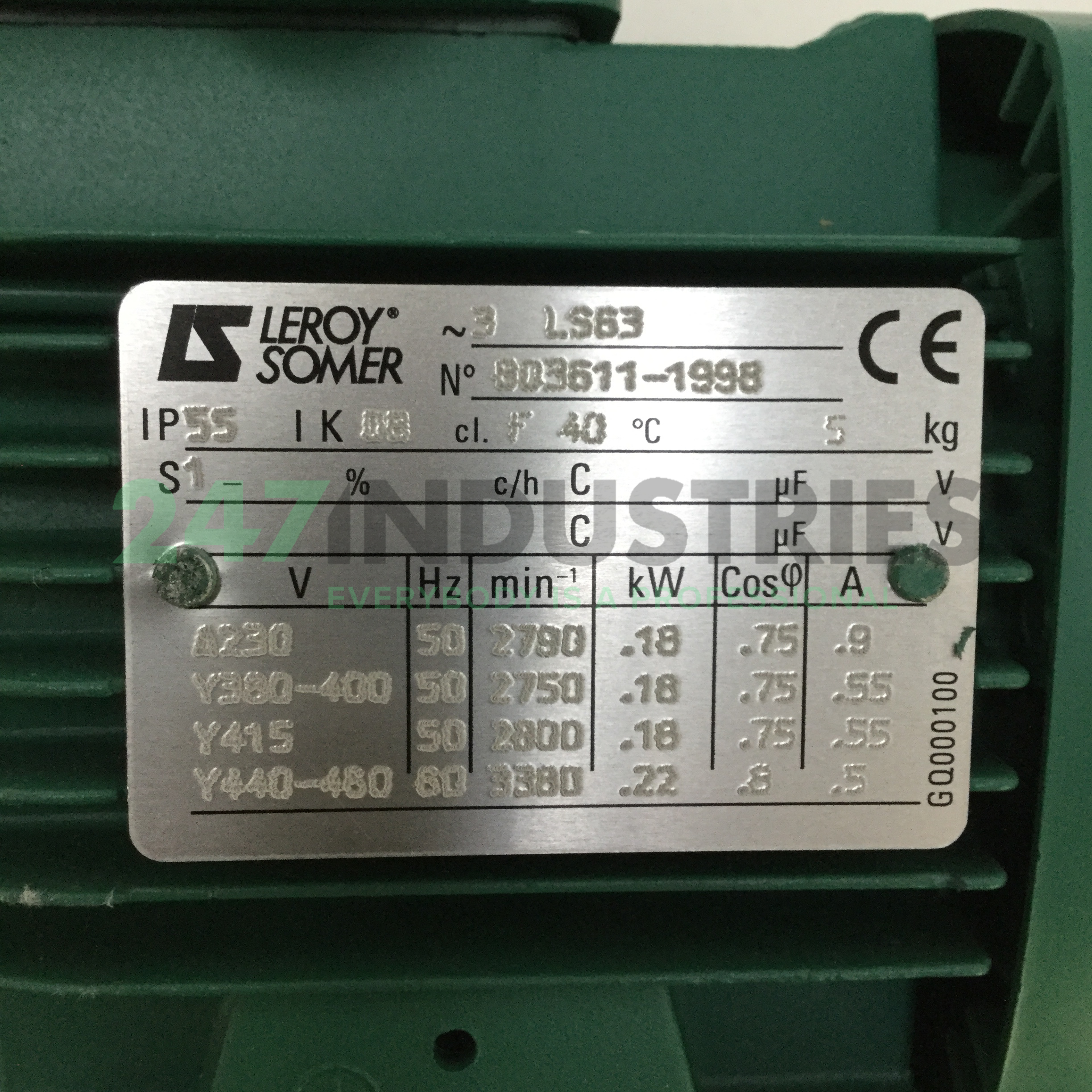 LS63-B3 Leroy Somer Image 4