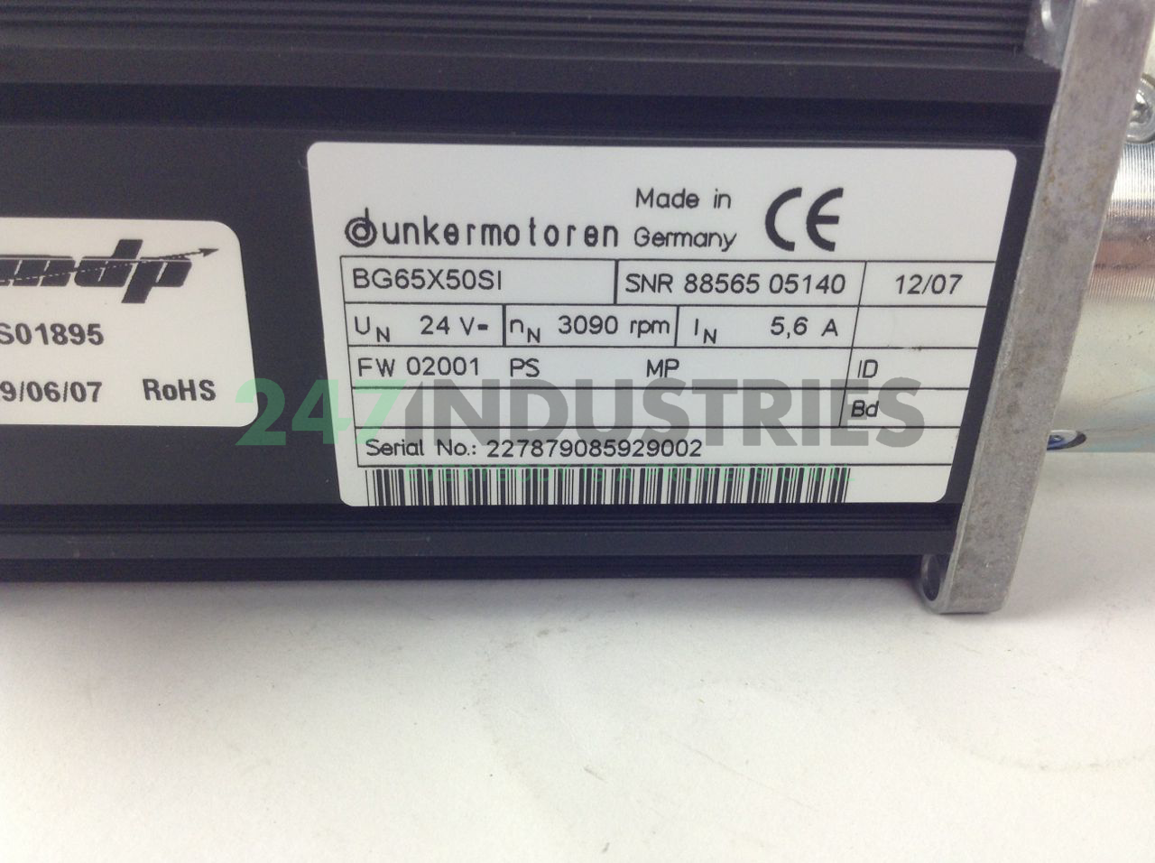 BG65X50SI/PLG52-162/2 Dunkermotoren Image 3