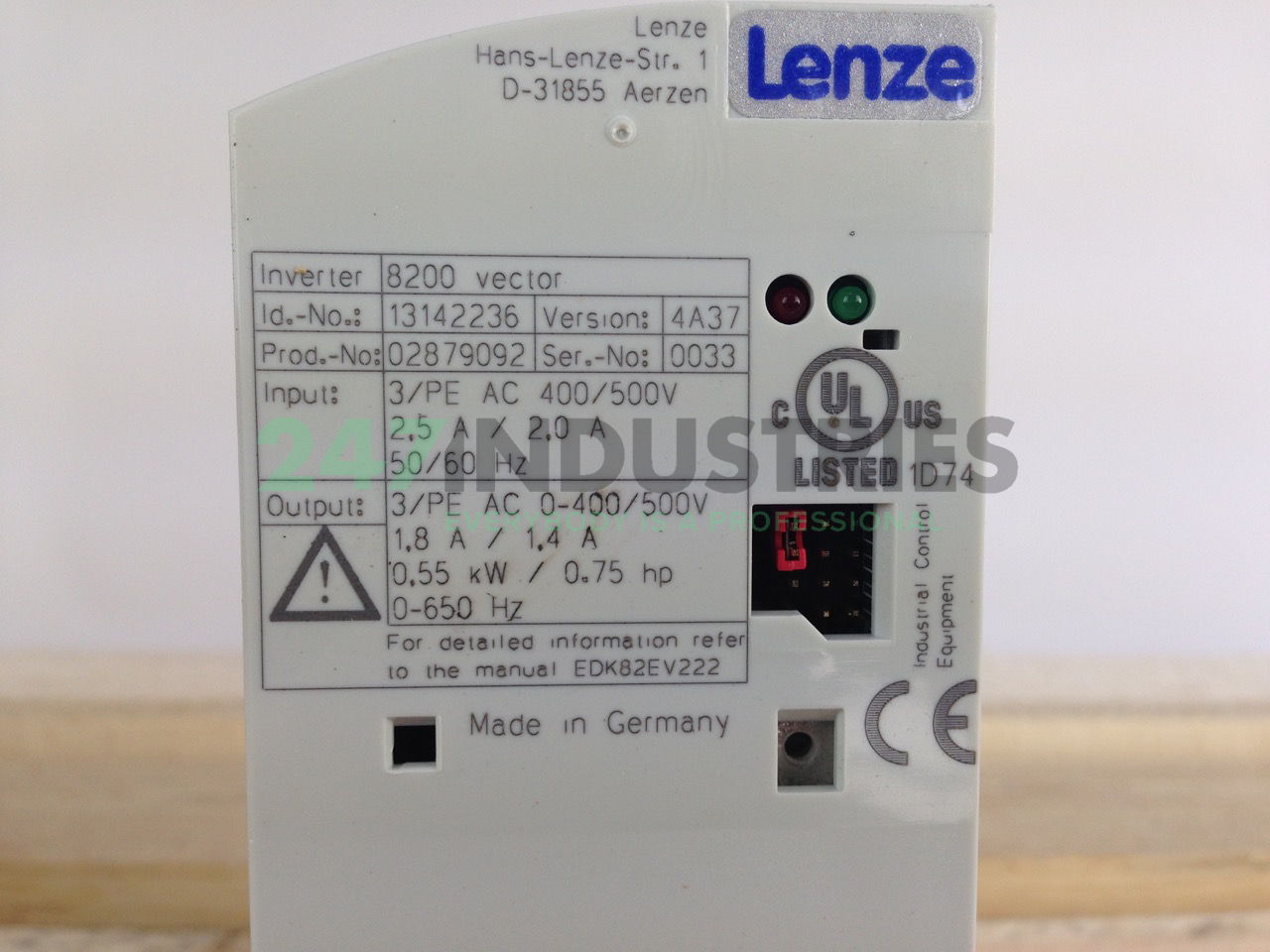 E82EV551K4C Lenze Image 2