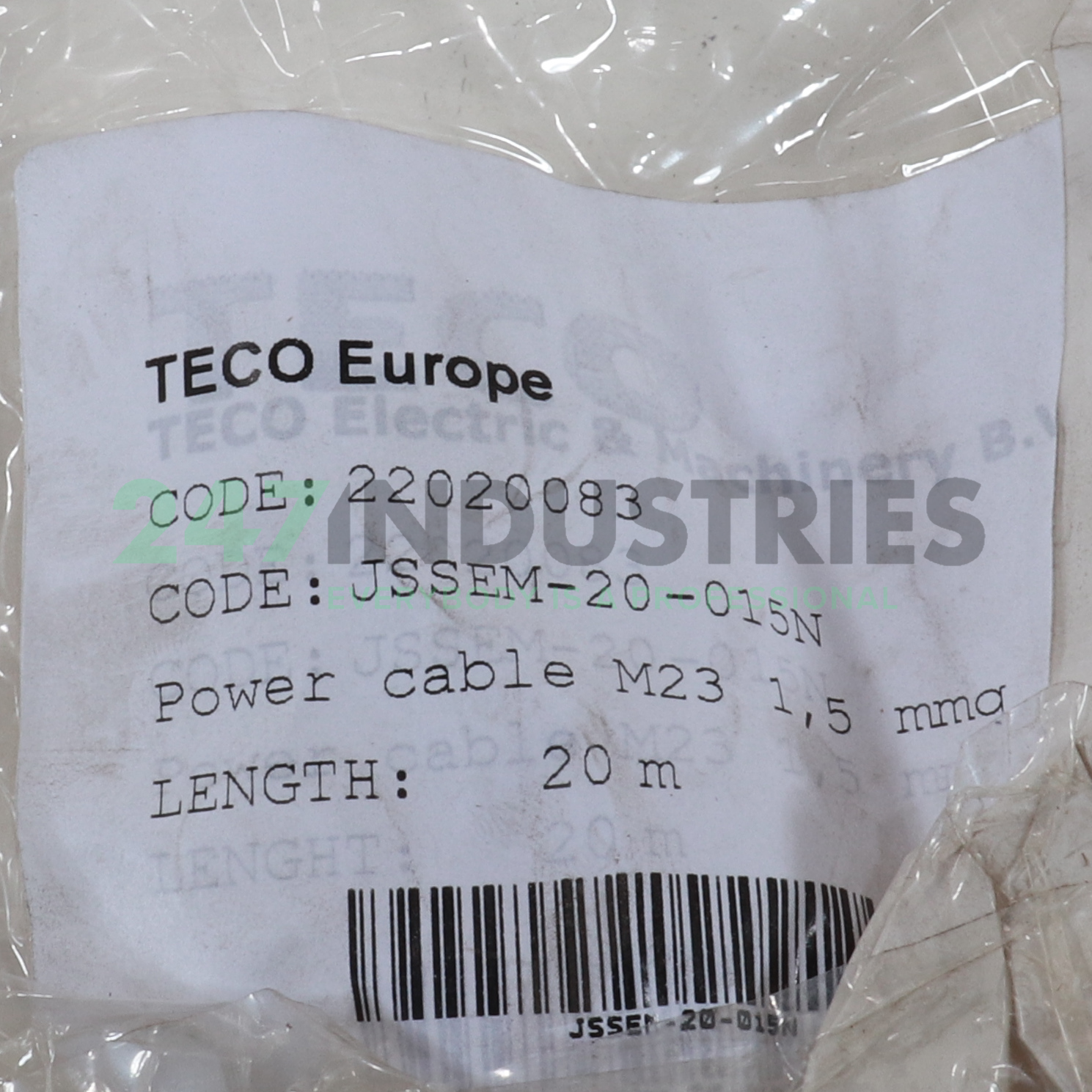 JSSEM-20-015N Teco Image 2