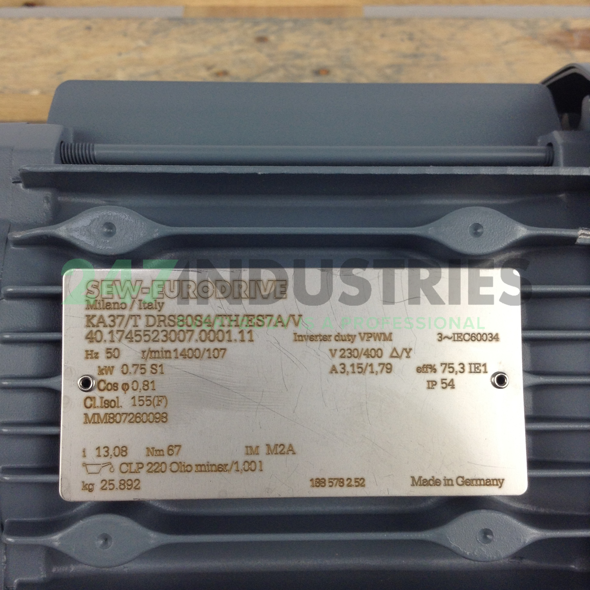 KA37TDRS80S4/TH/ES7A/ SEW-EURODRIVE Image 2