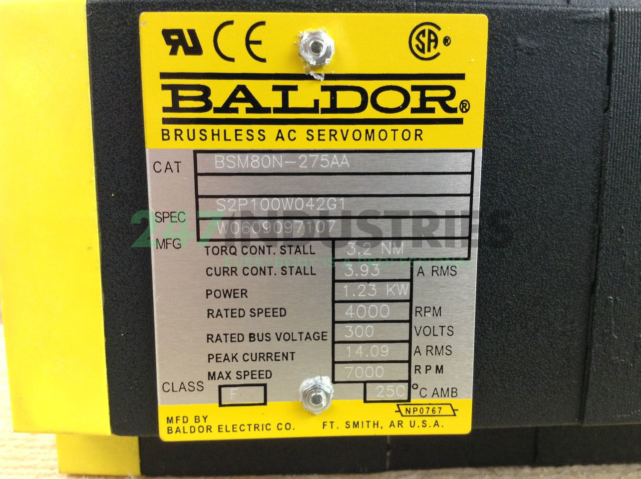 BSM80N-275AA Baldor Image 2