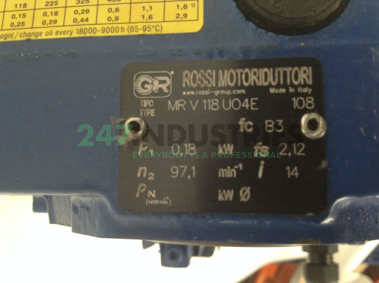 MRV118UO4E-F063B4B14/ Rossi Image 2