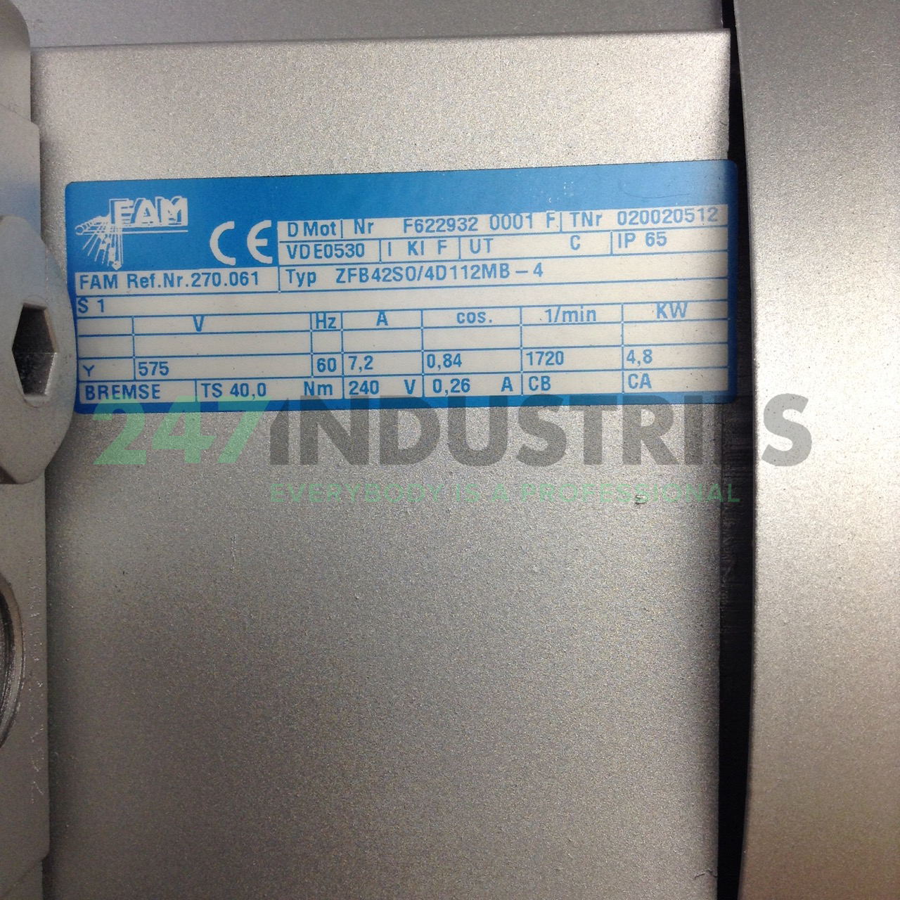ZFB42S0/4D112MB-4 FAM Motoren Image 2