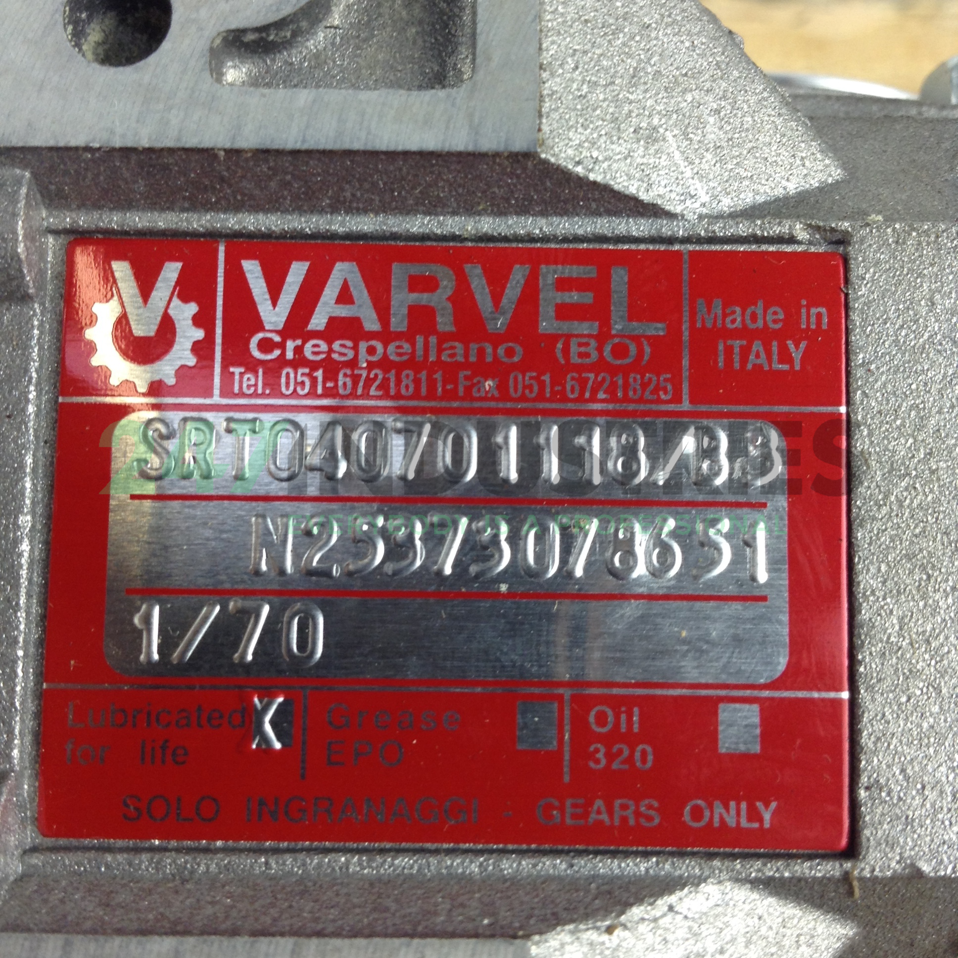 SRT040701118B3-63B14 Varvel Image 2