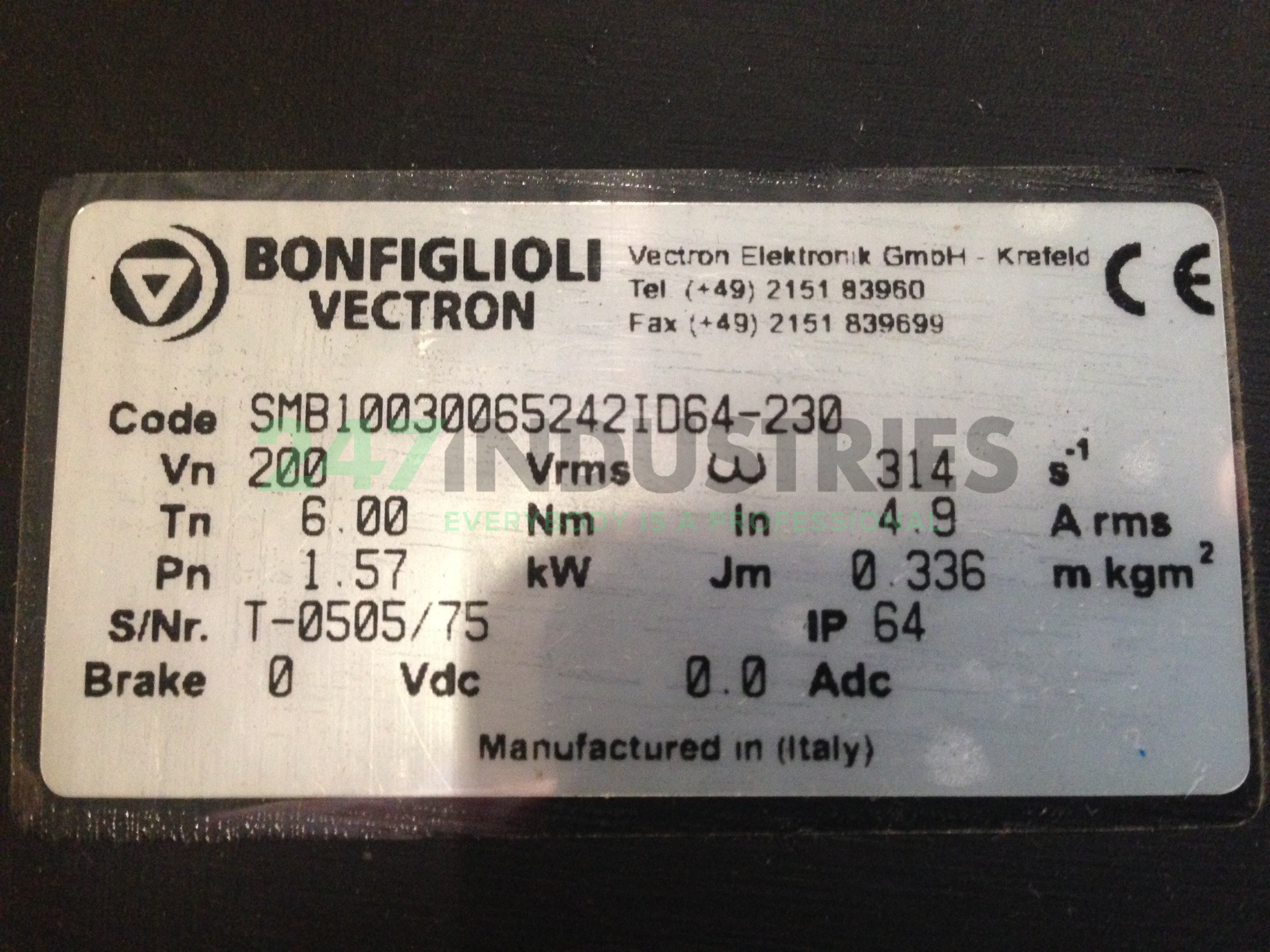 SMB10030065242ID64-230 Bonfiglioli