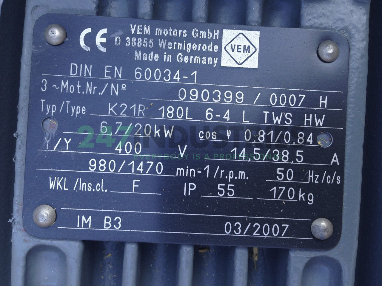K21R180L6-4B3 VEM