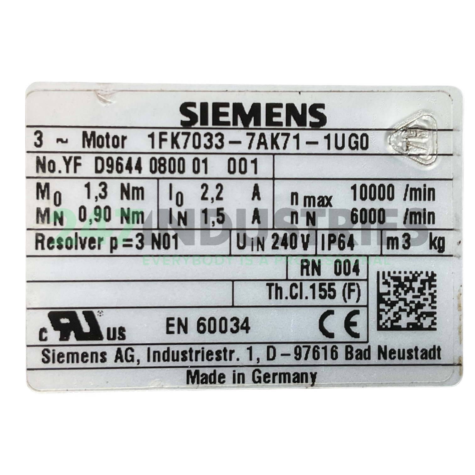 1FK7033-7AK71-1UGO Siemens Image 6