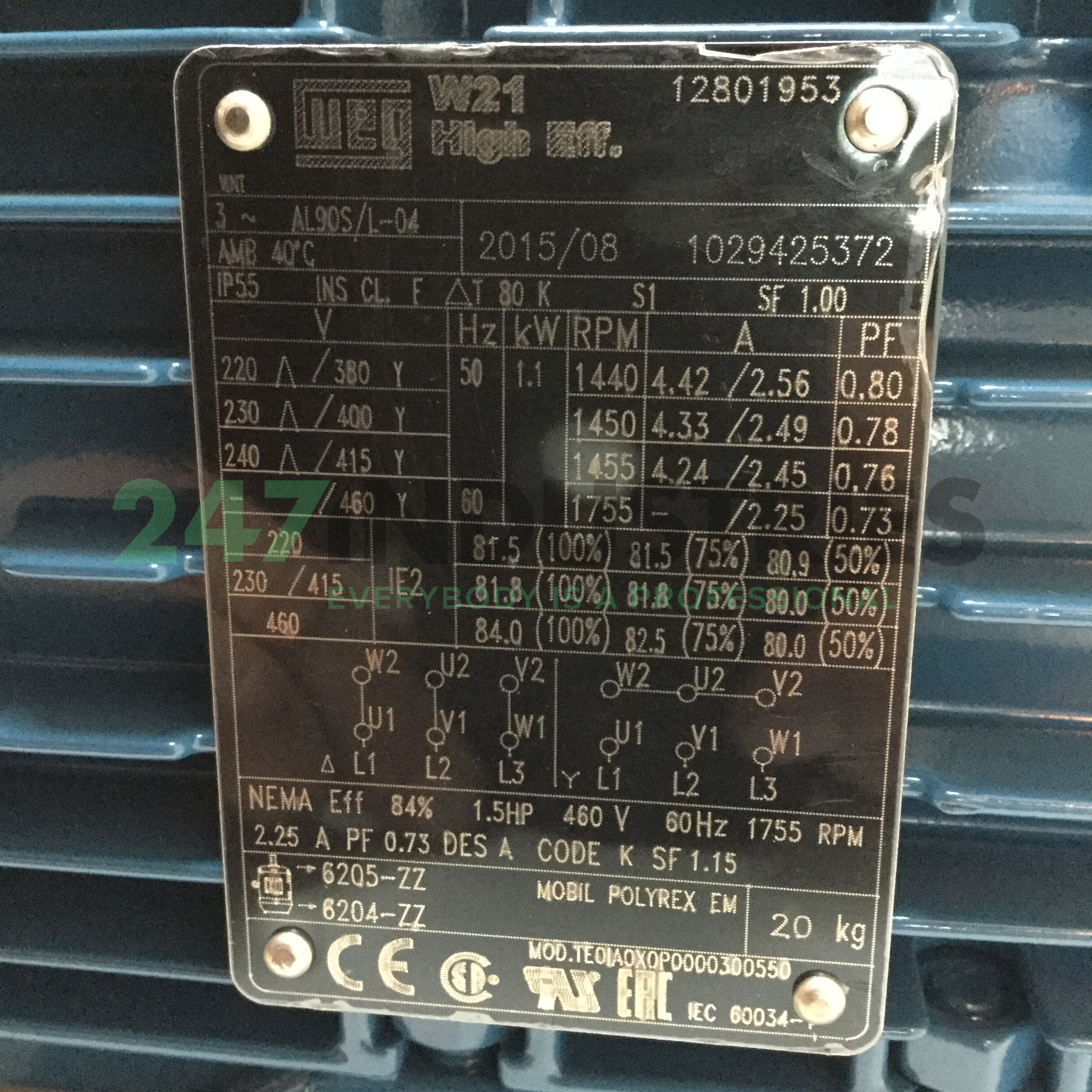 1.1K31AL290S/L4B34 WEG Image 4