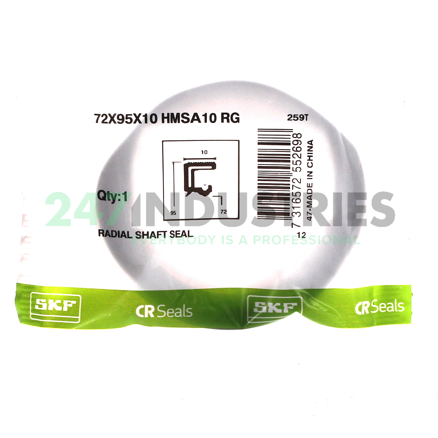 72X95X10HMSA10RG SKF Image 3