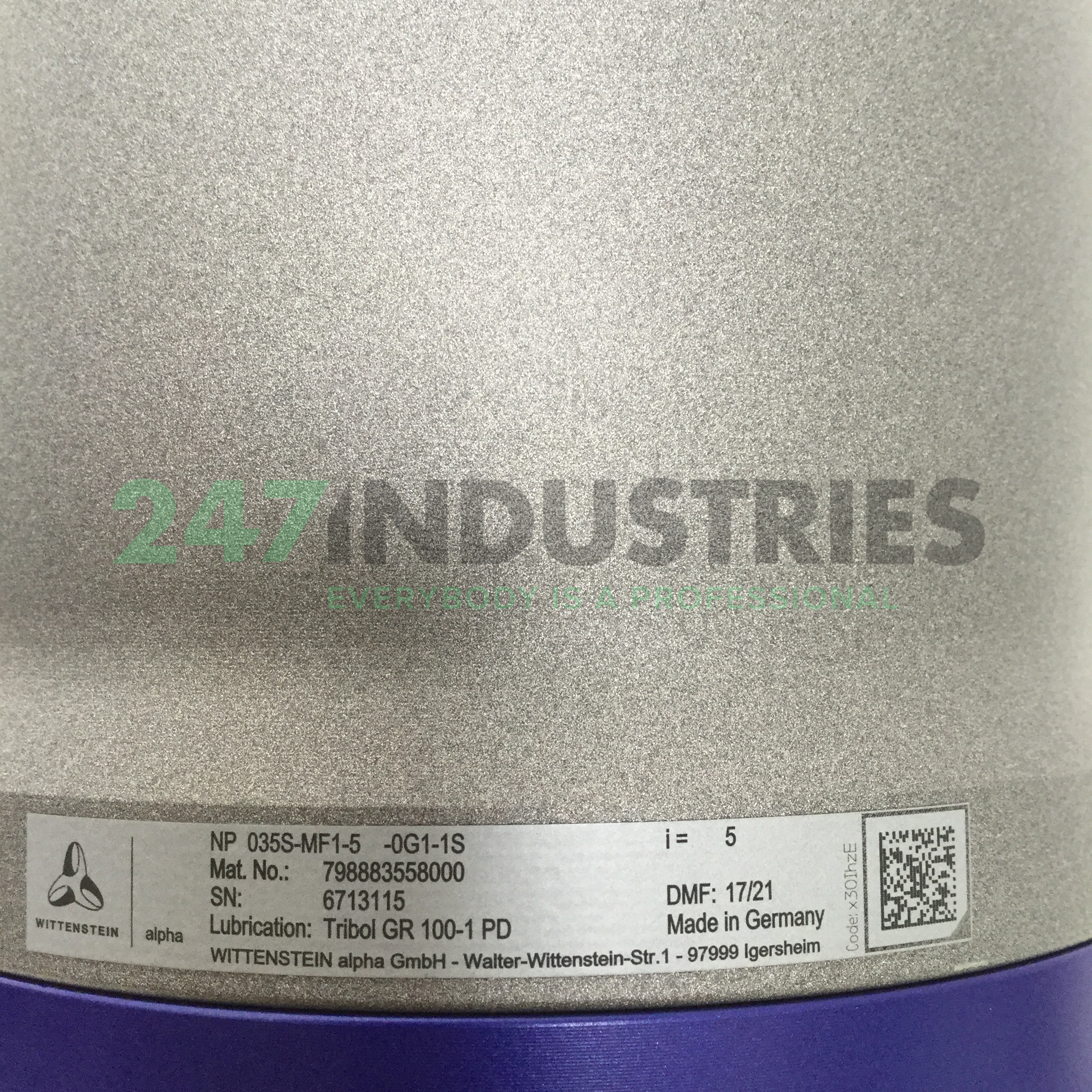 NP035S-MF1-5-0G1-1S Wittenstein Alpha Image 4