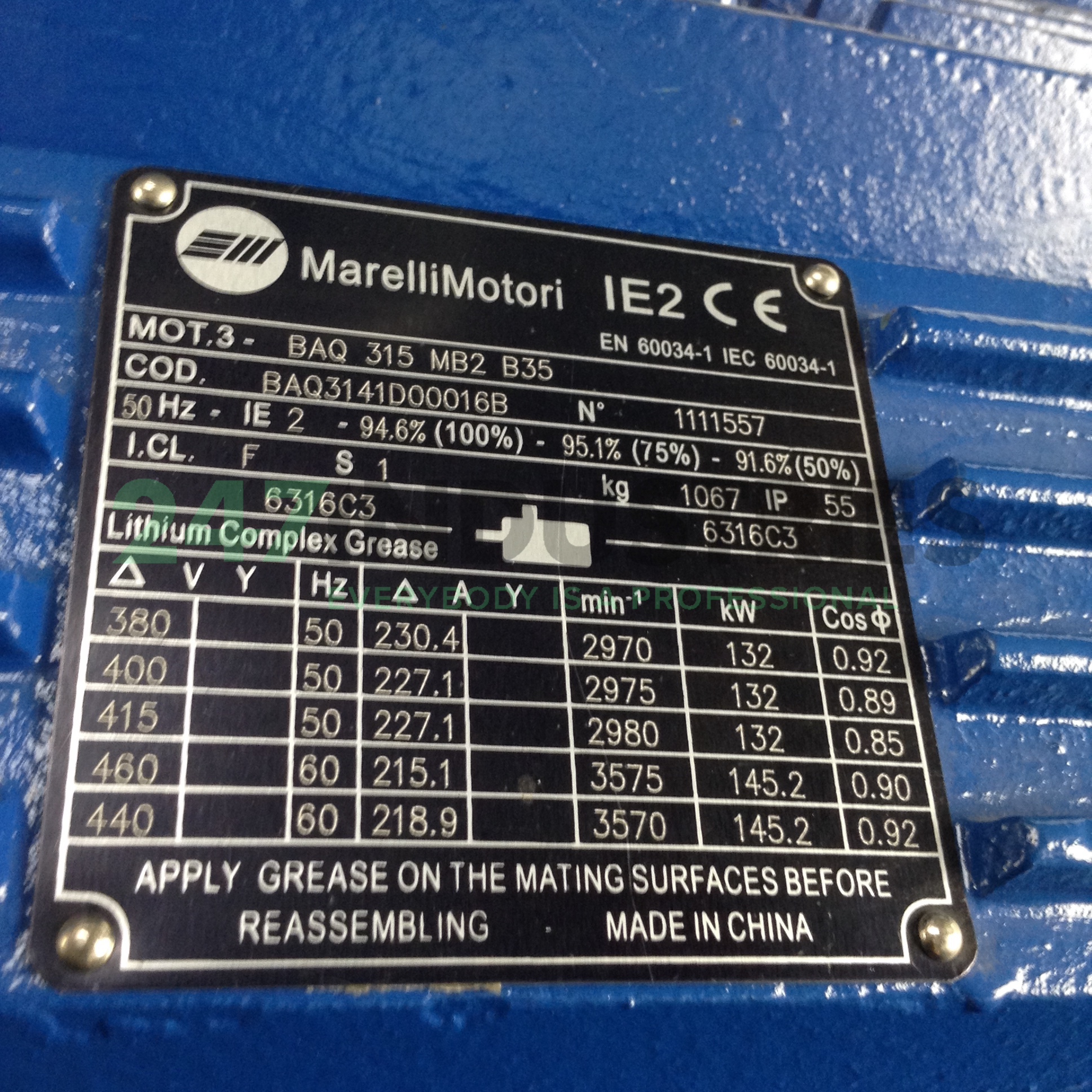 BAQ315MB2-B35 Marelli Motori Image 3