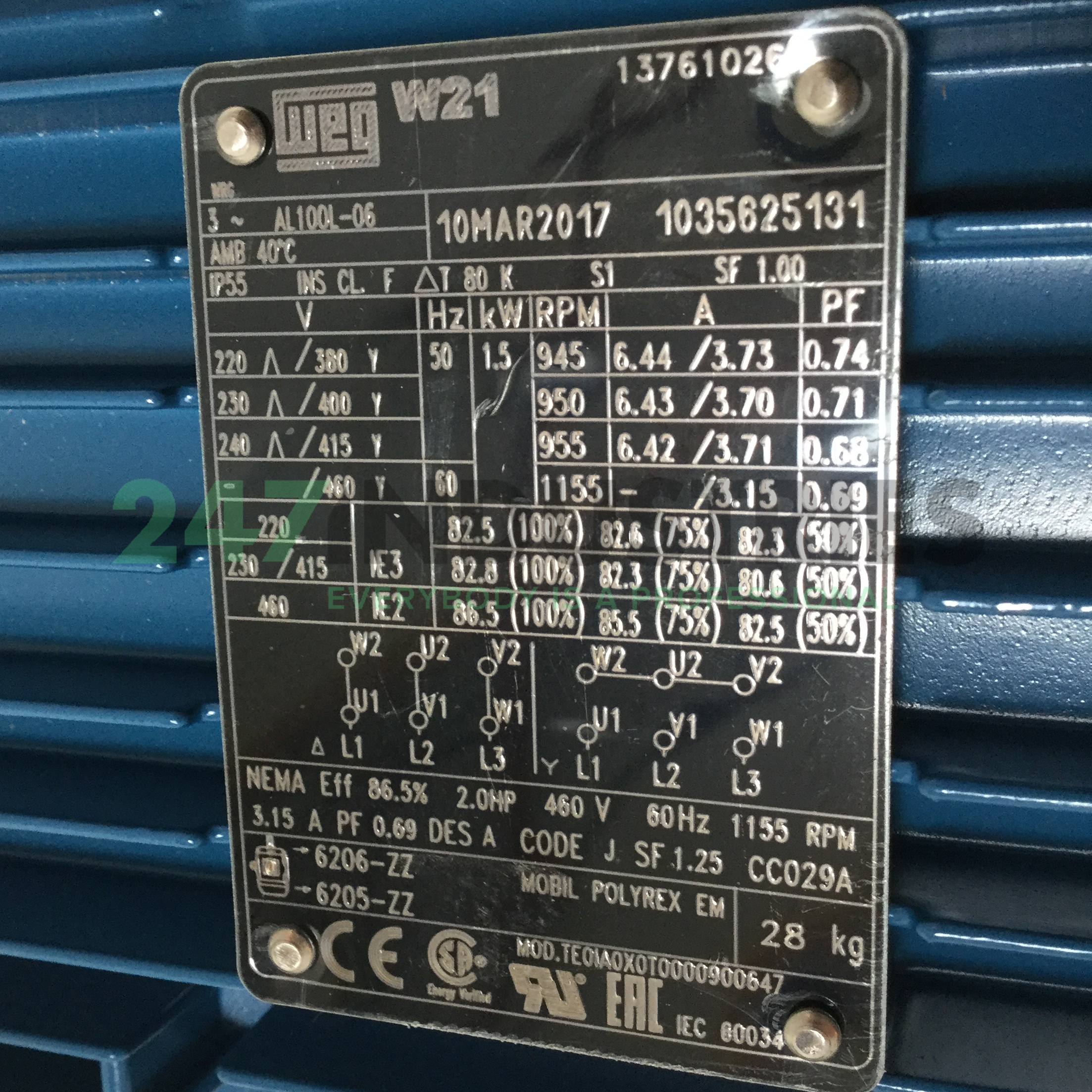 1.5K31AL3100L6B14 WEG Image 4