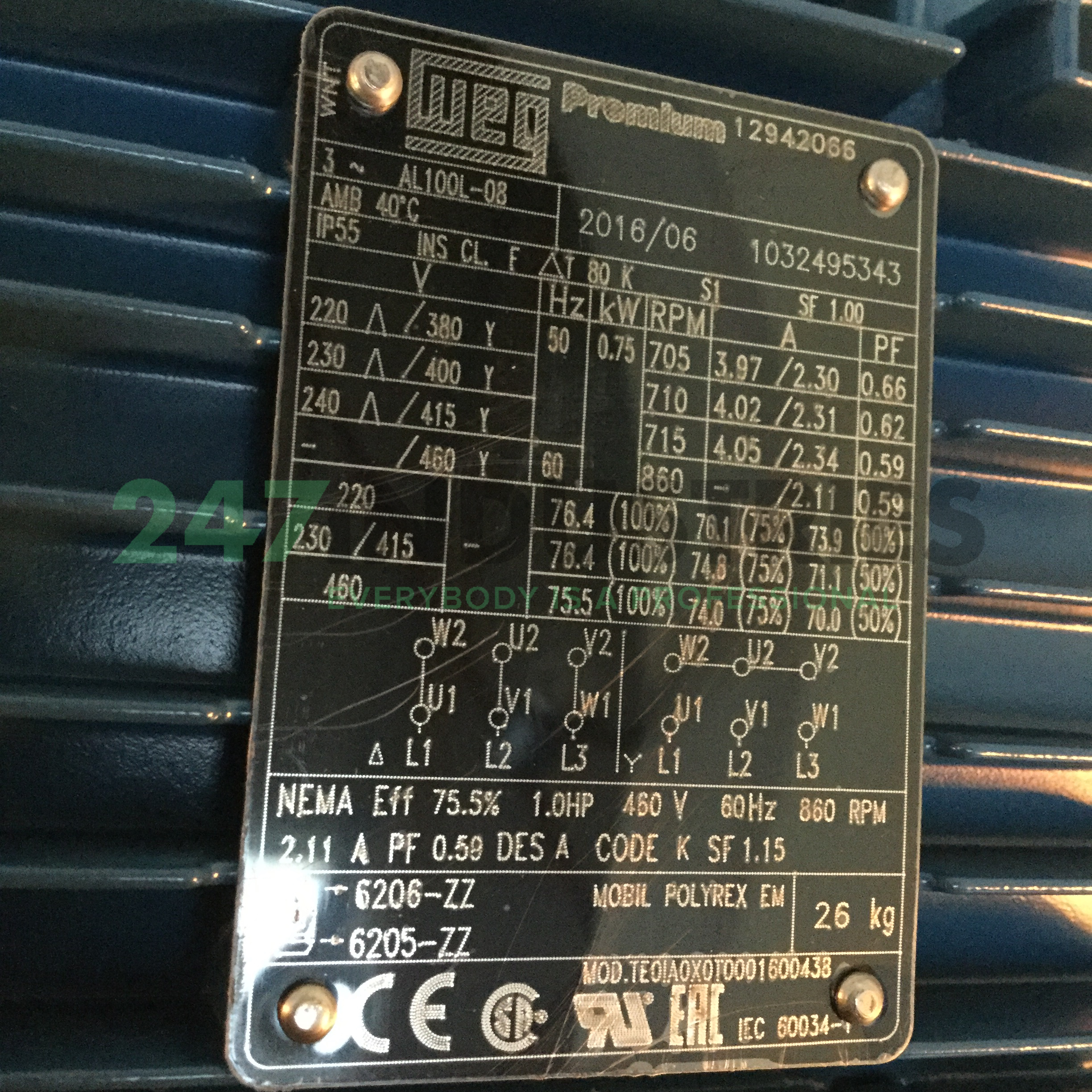 0.75K31AL0100L8B3 WEG Image 4