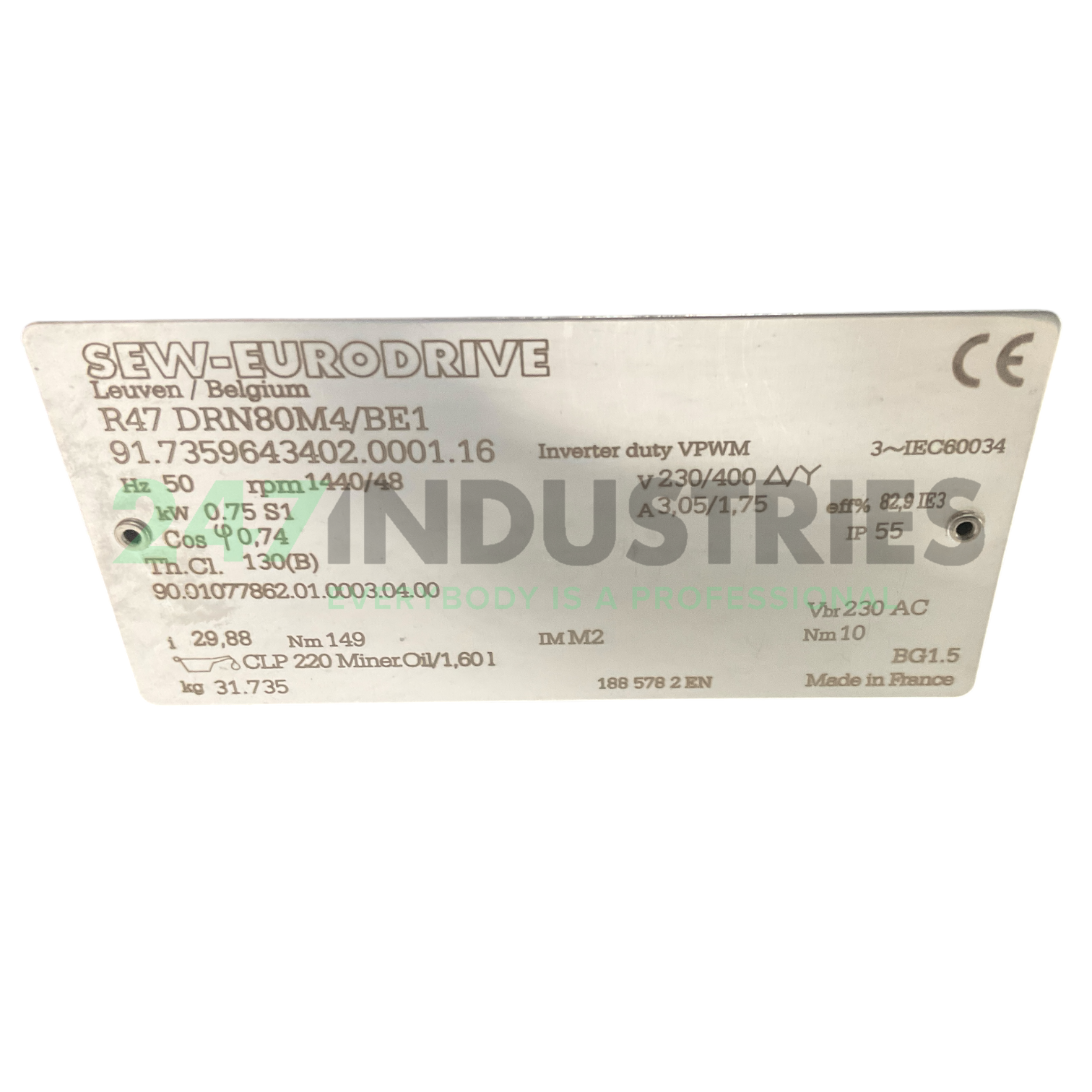 R47DRN80M4/BE1 SEW-EURODRIVE Image 4