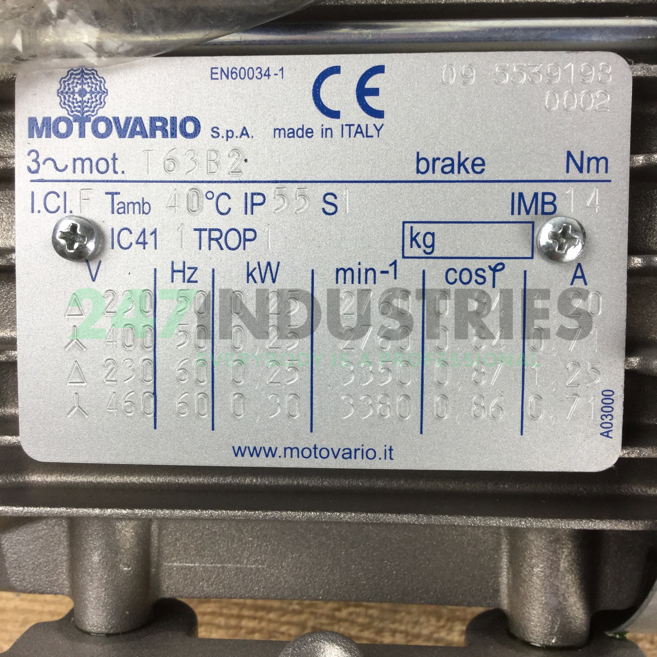 T63B2B34 Motovario Image 2