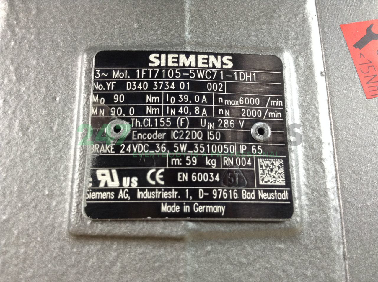 1FT7105-5WC71-1DH1 Siemens Image 2