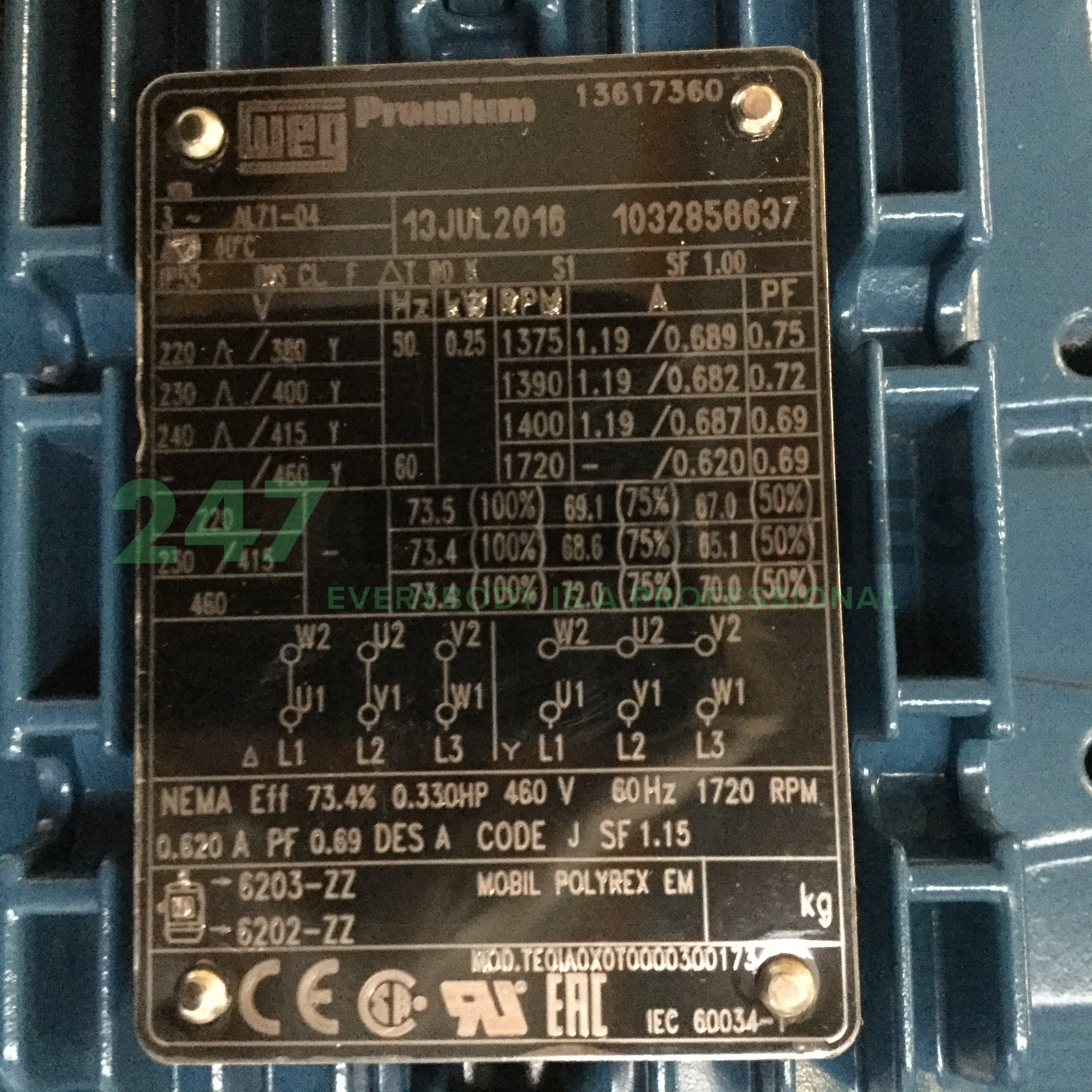 0.25K31AL0714B14 WEG Image 4