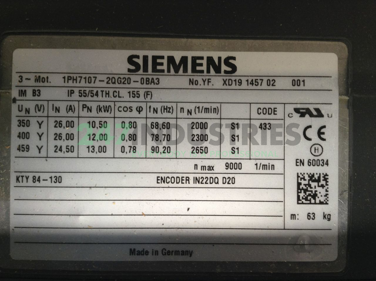1PH7107-2QG20-0BA3 Siemens Image 2