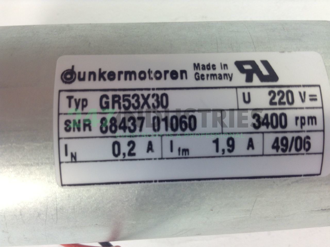 GR53X30/PLG52-288/220 Dunkermotoren Image 2