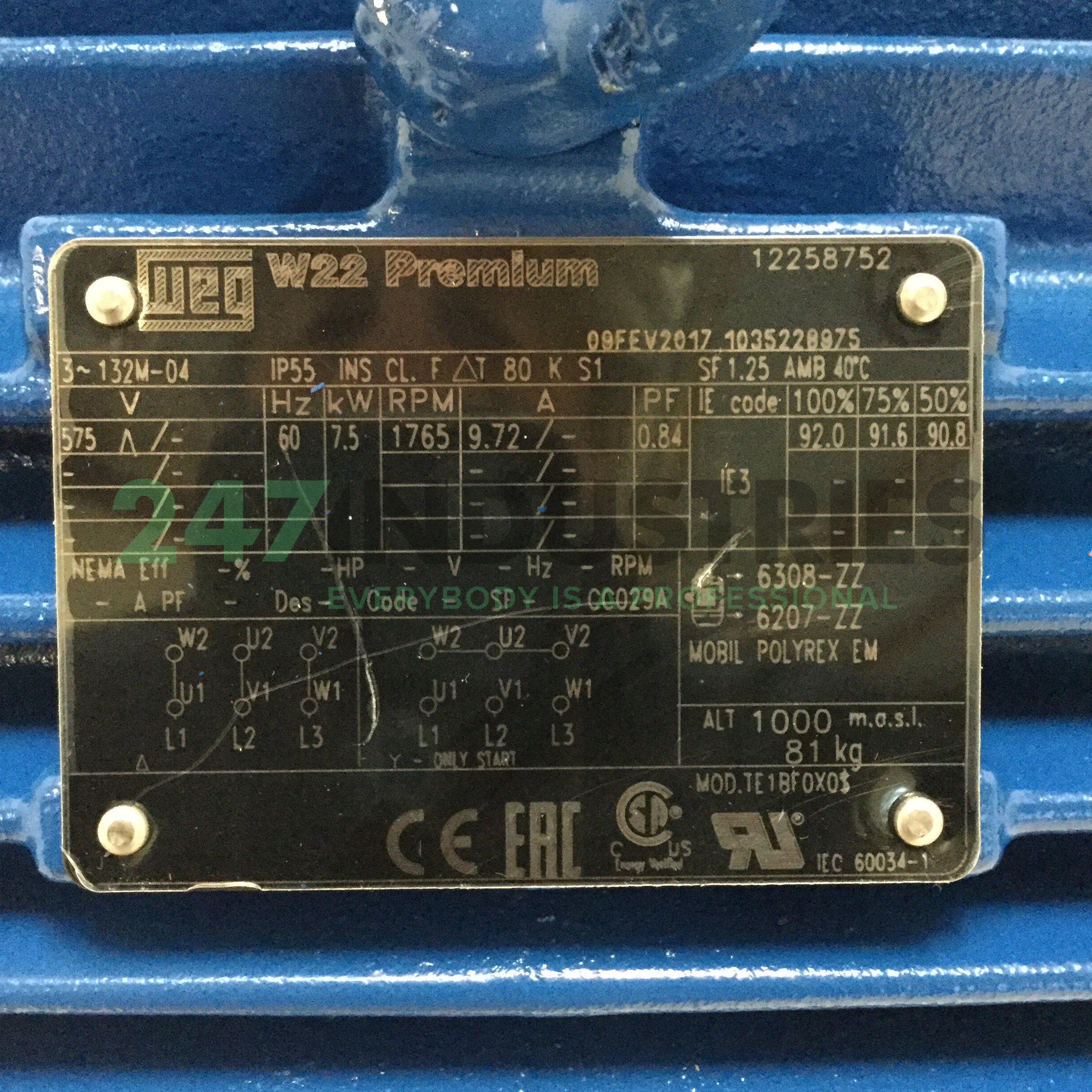 7.5K35CI3132M4B35 WEG Image 4