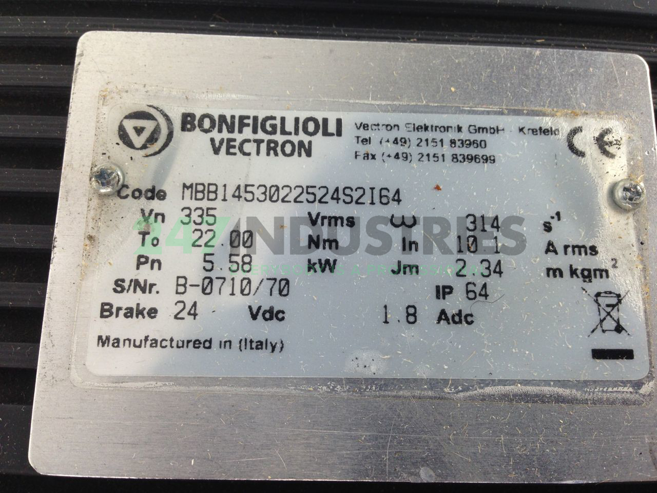 MBB1453022524S2I64 Bonfiglioli Image 3