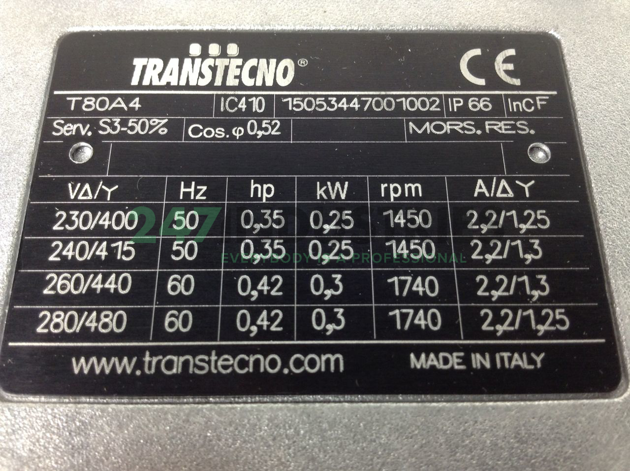 T80A4-CWT050-52 TransTecno Image 2