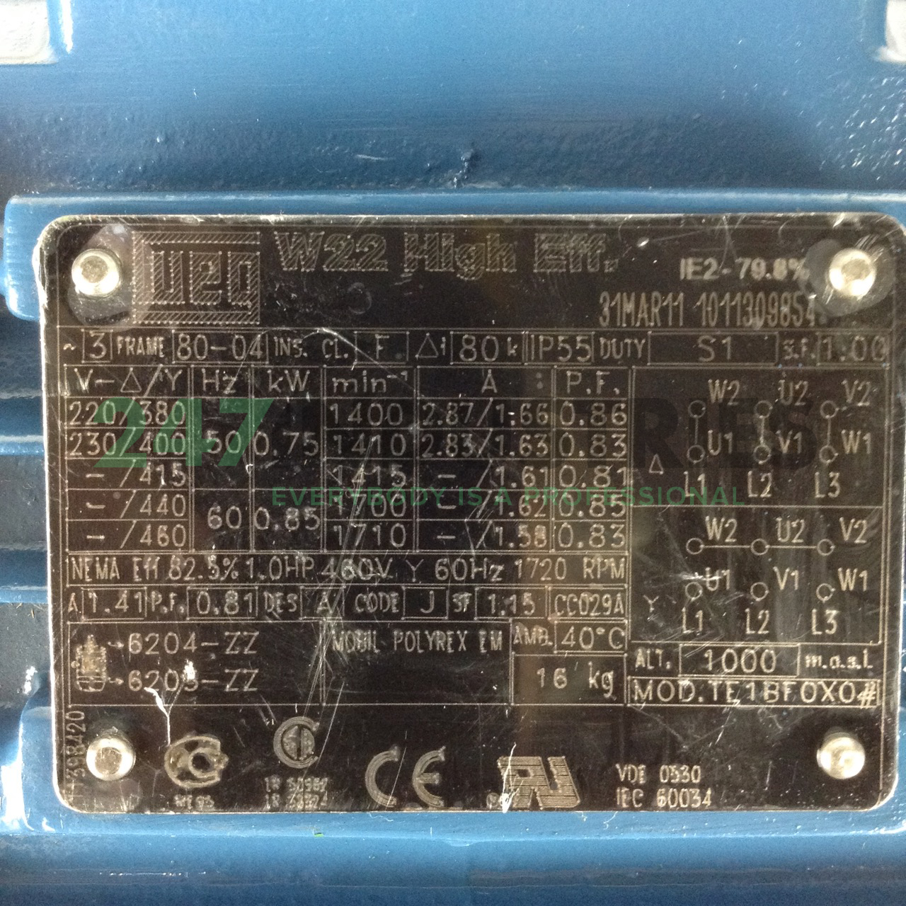 0.75K31AL2804B5 WEG Image 2