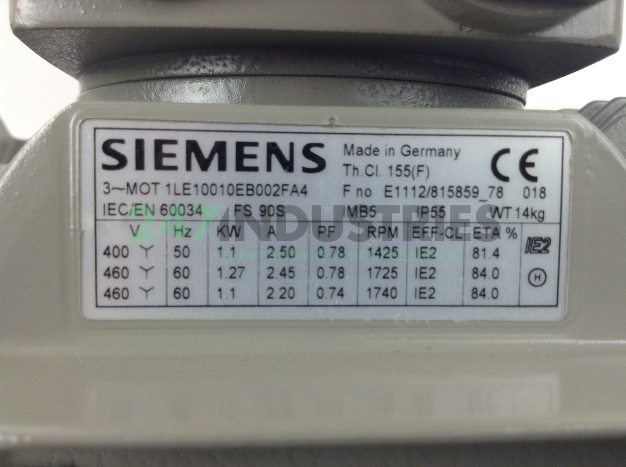 1LE1001-0EB00-2FA4 Siemens Image 2