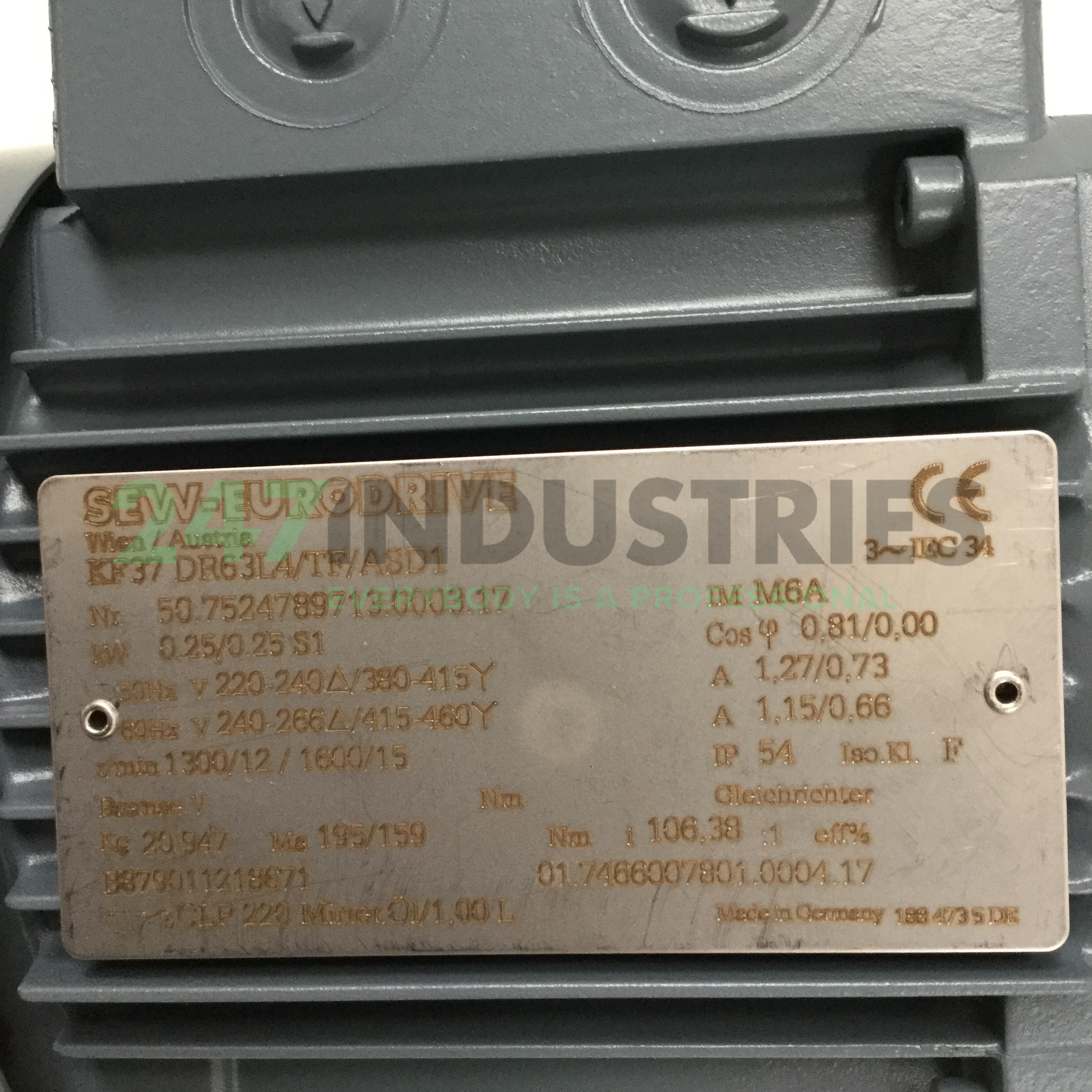 KF37DR63L4/TF/ASD1-I106 SEW-EURODRIVE Image 4