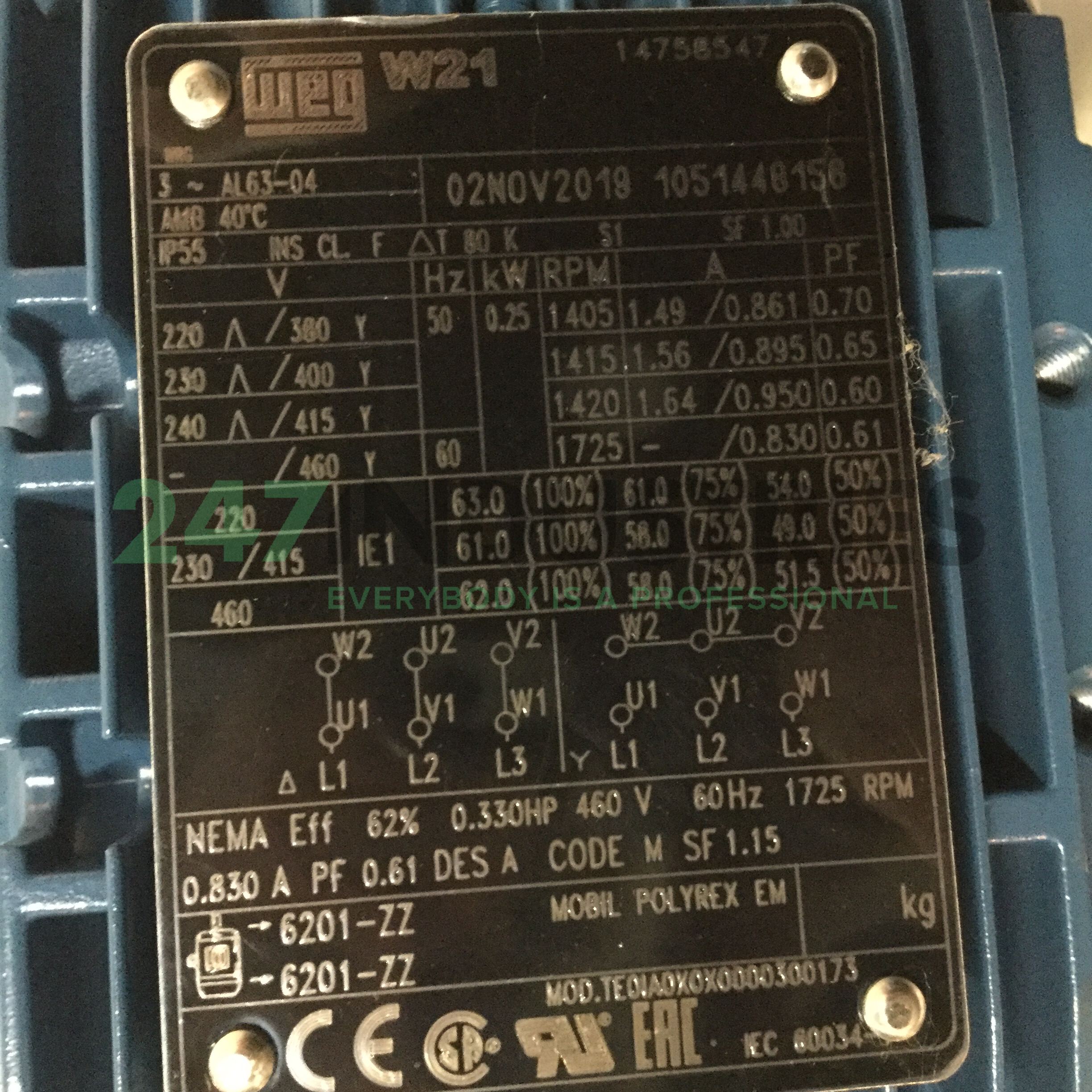 0.25K31AL1634B5 WEG Image 4