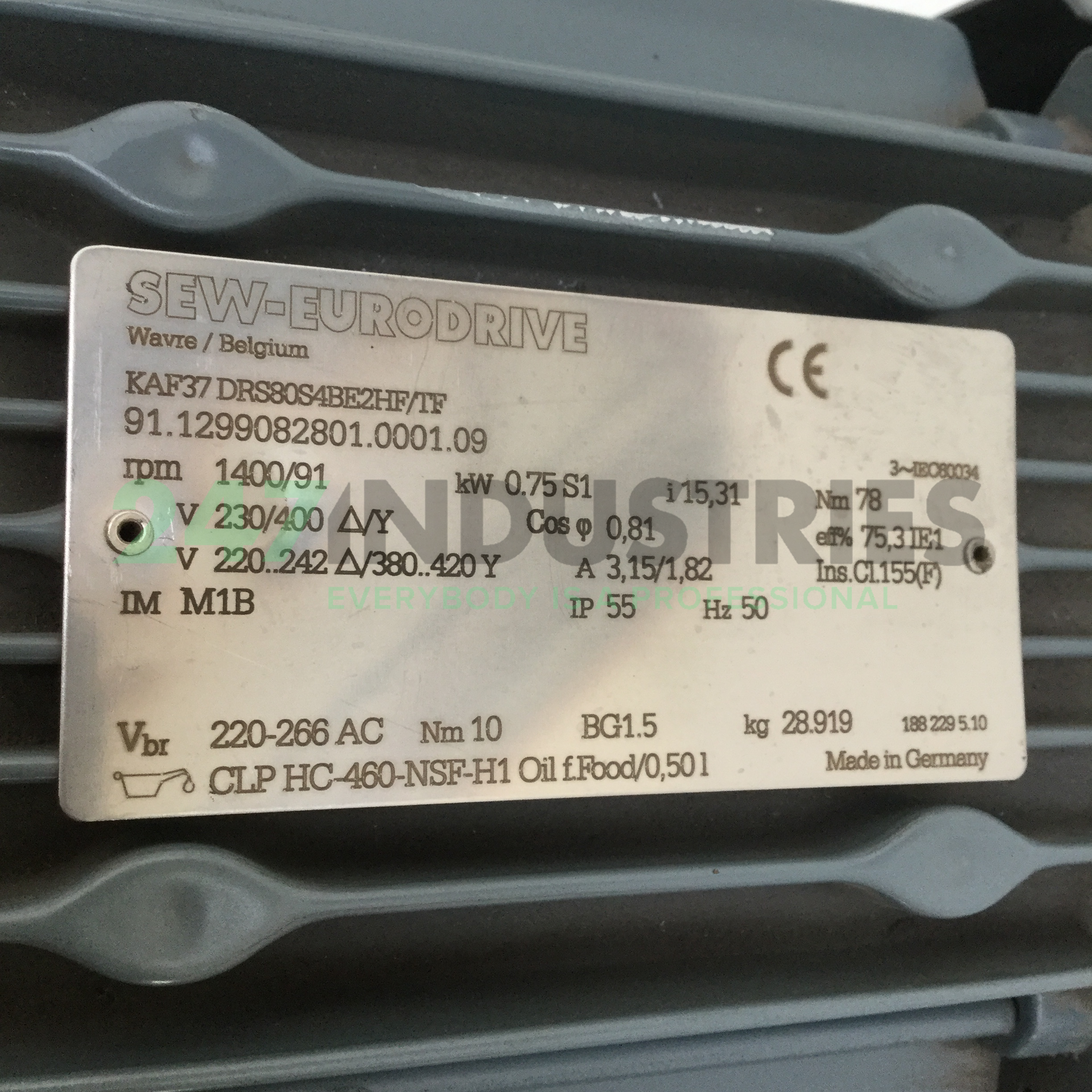 KAF37DRS80S4BE2HF/HF SEW-EURODRIVE Image 4