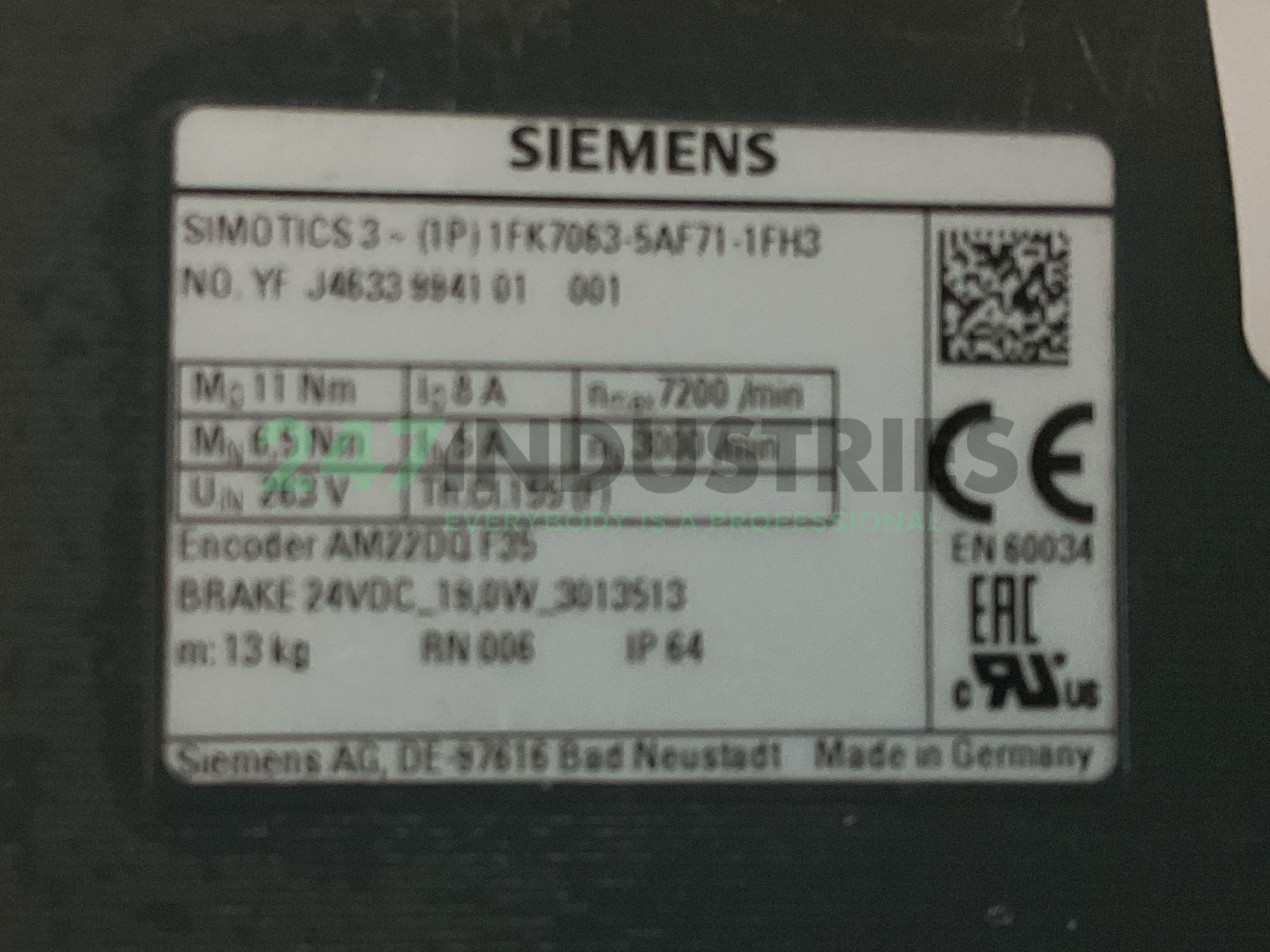 1FK7063-5AF71-1FH3 Siemens Image 4