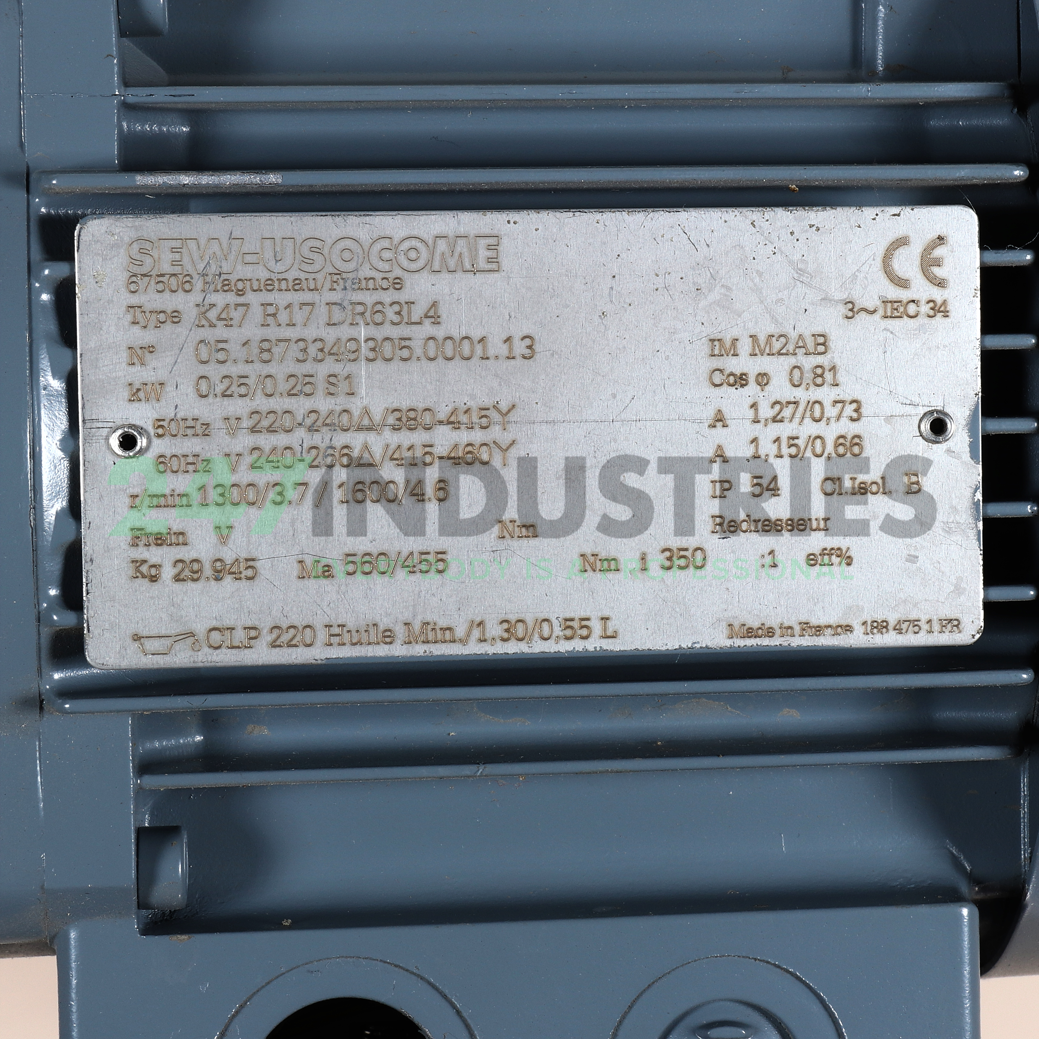K47R17/DR63L4 SEW-EURODRIVE Image 2