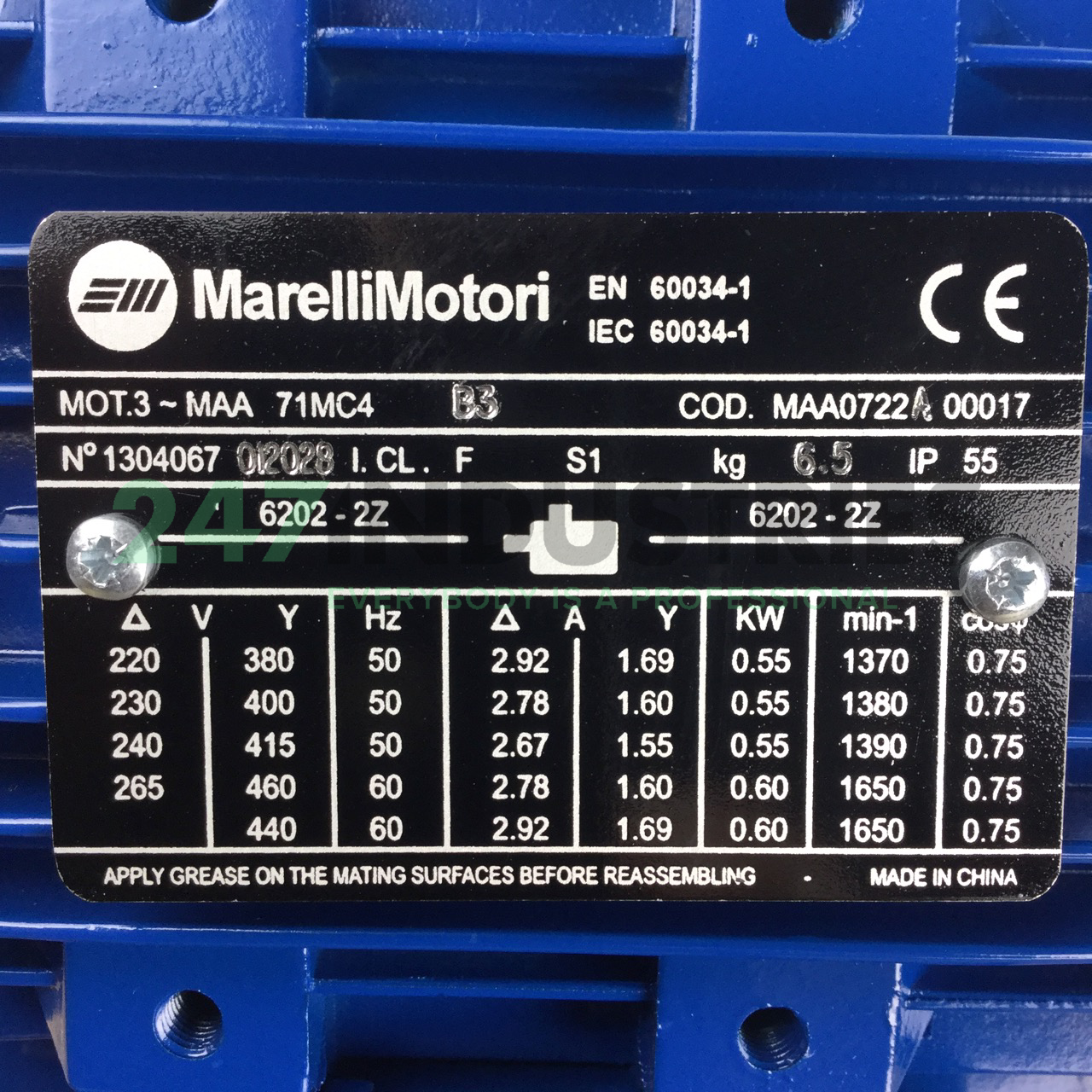 MAA0722A00017 Marelli Motori Image 2