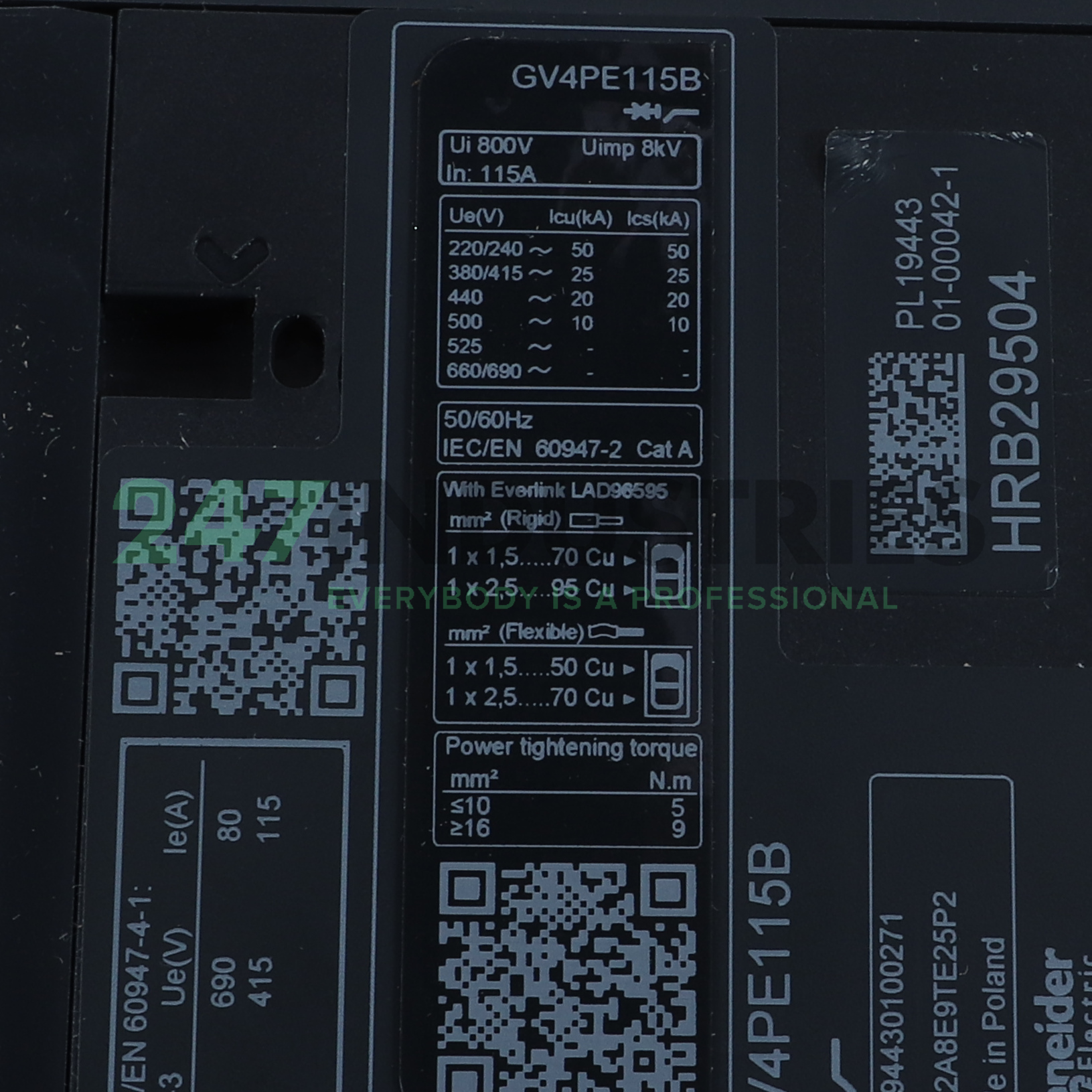 GV4PE115B Schneider Electric Image 3