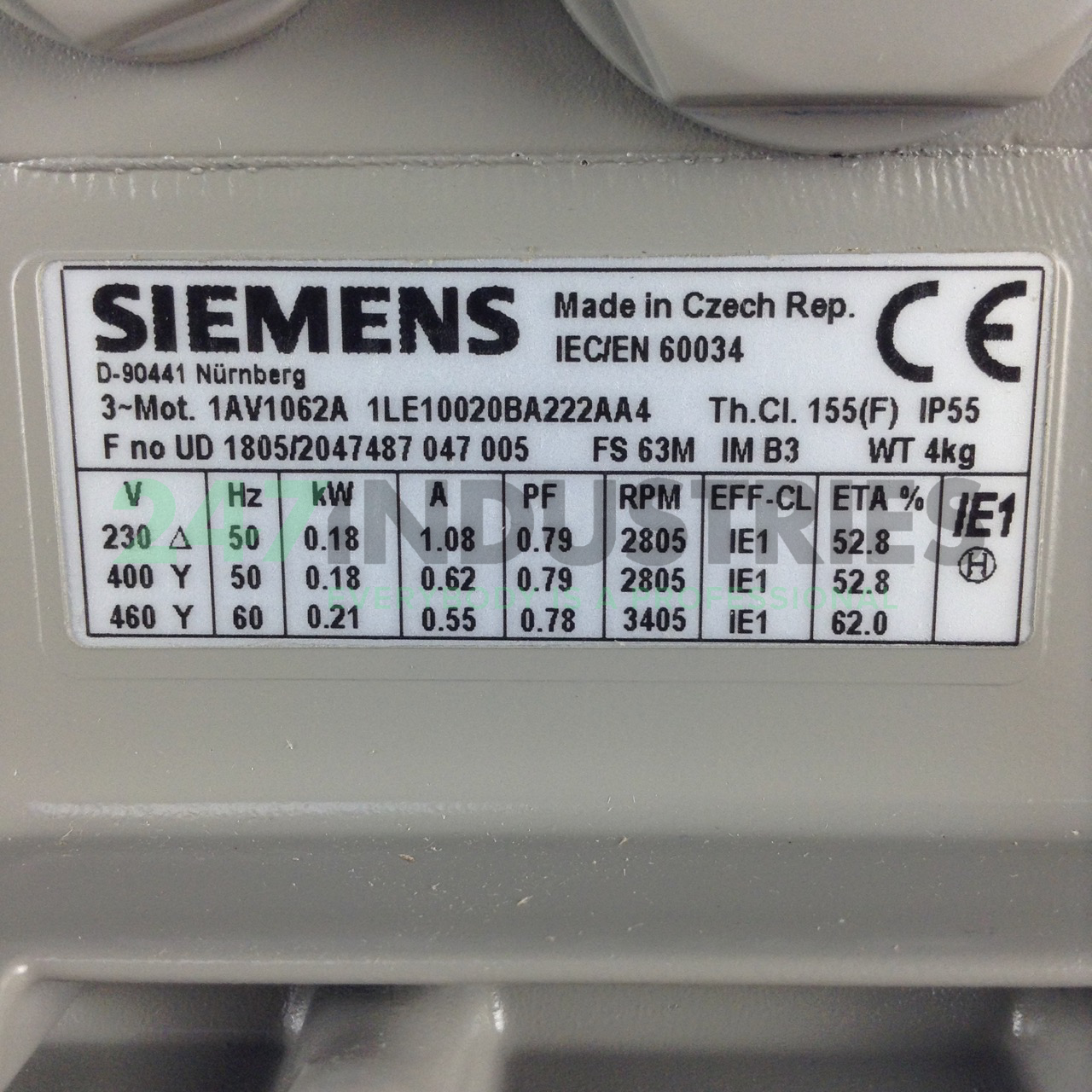 1LE1002-0BA22-2AA4 Siemens Image 2