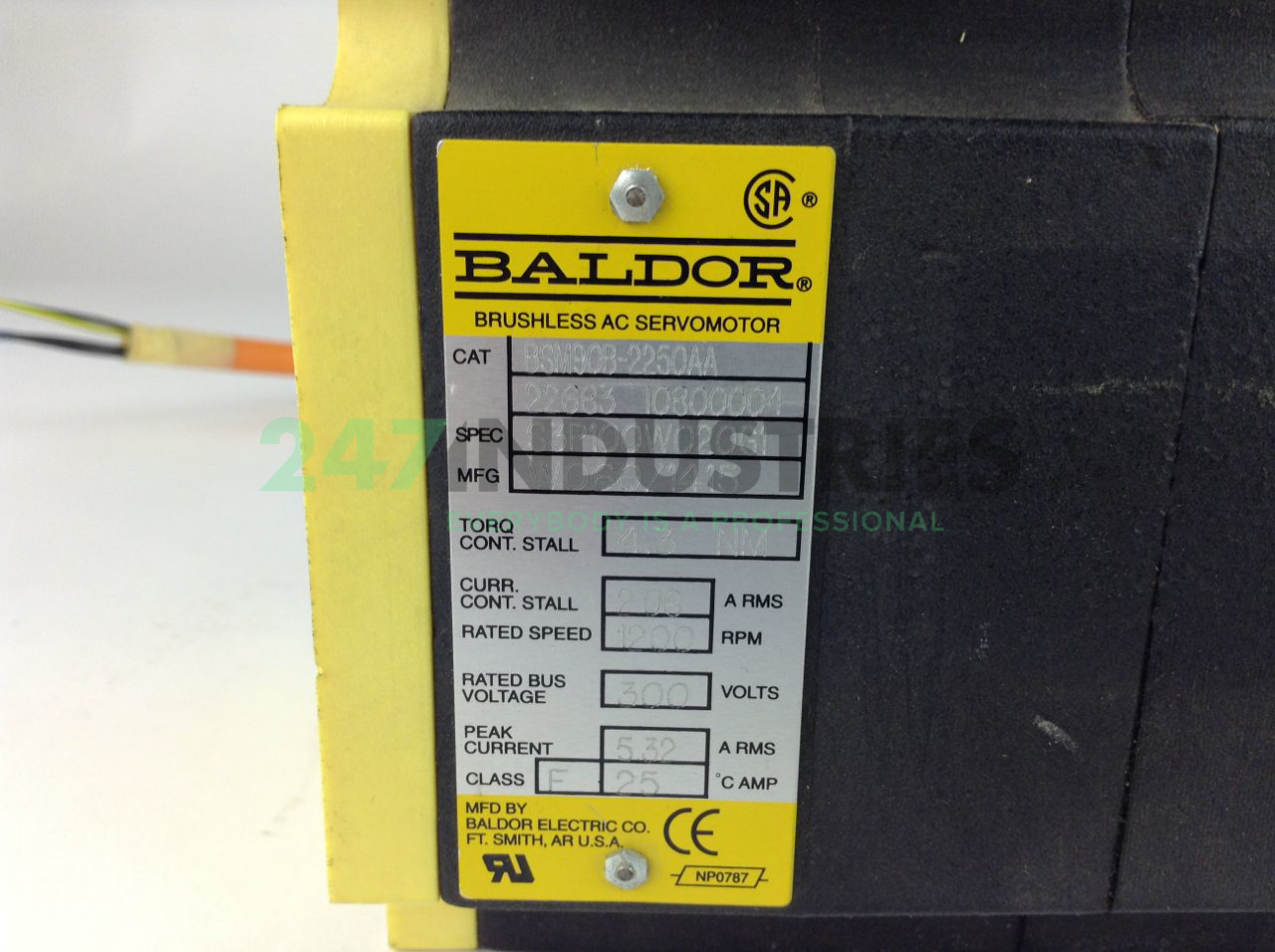 BSM90B-2250AA Baldor Image 1