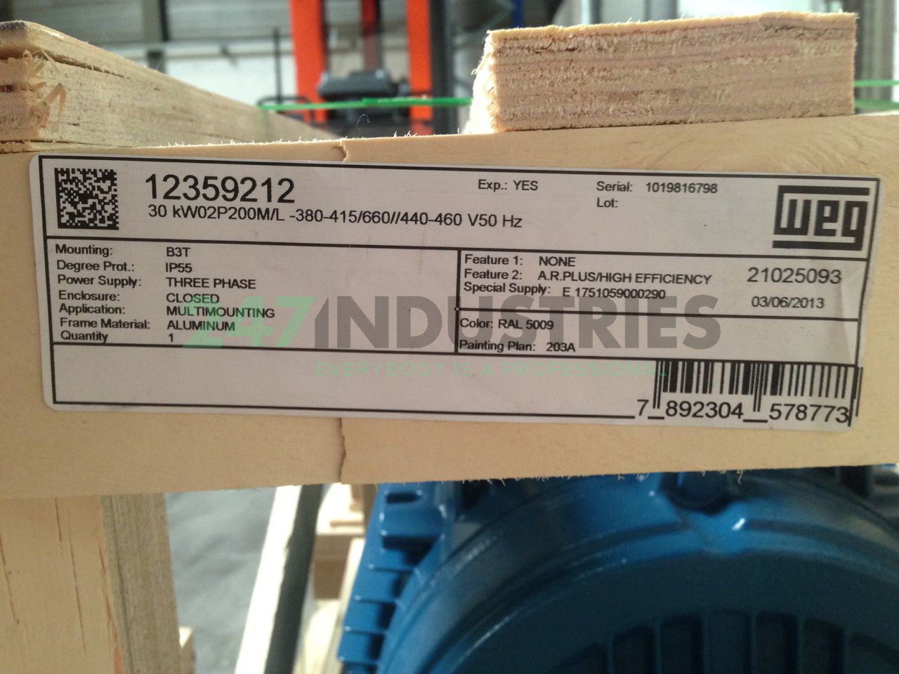 30K32AL2200M/L2B3 WEG Image 3