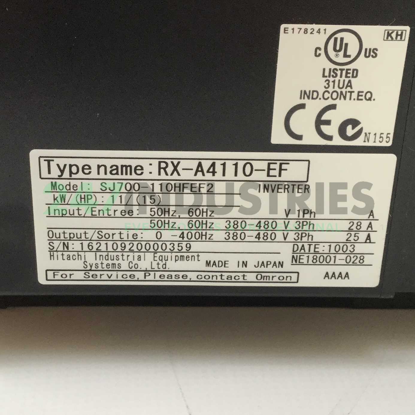 SJ700-110HFEF2 Hitachi Image 4