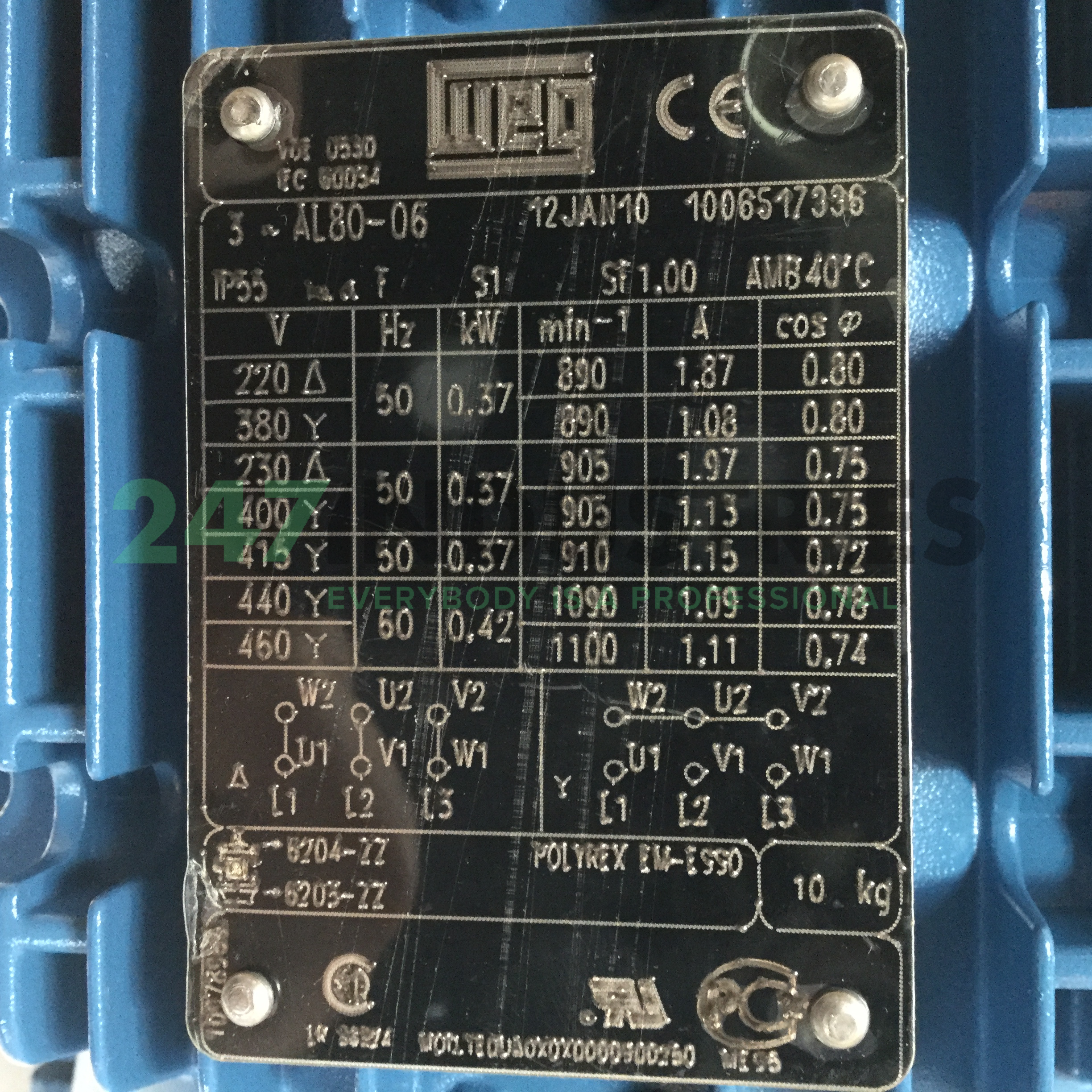 0.37K31AL0806B14 WEG Image 4