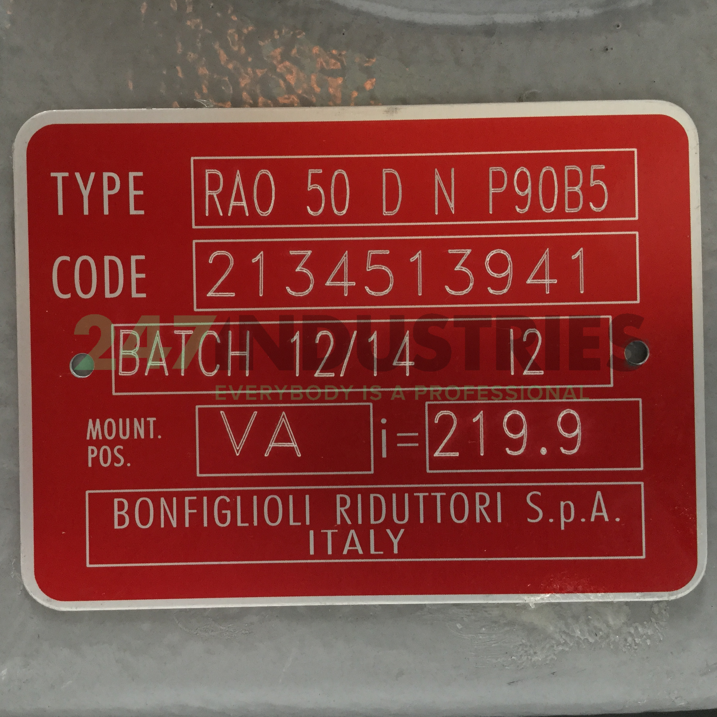 RAO50DNP90B5-I220 Bonfiglioli Image 4