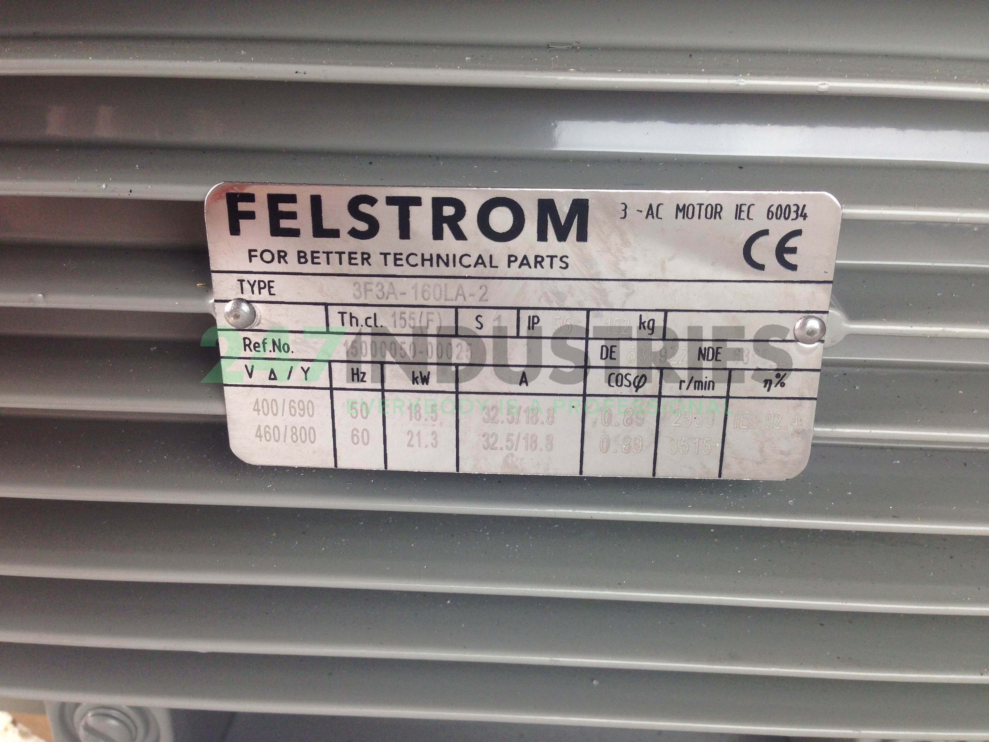 3F3A-160LA-2B3 Felstrom Image 3