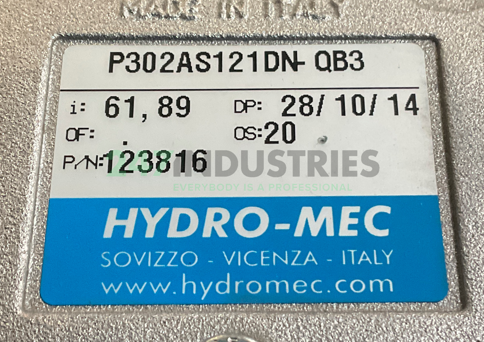 P302AS121DN-QB3 Hydro-Mec Image 4