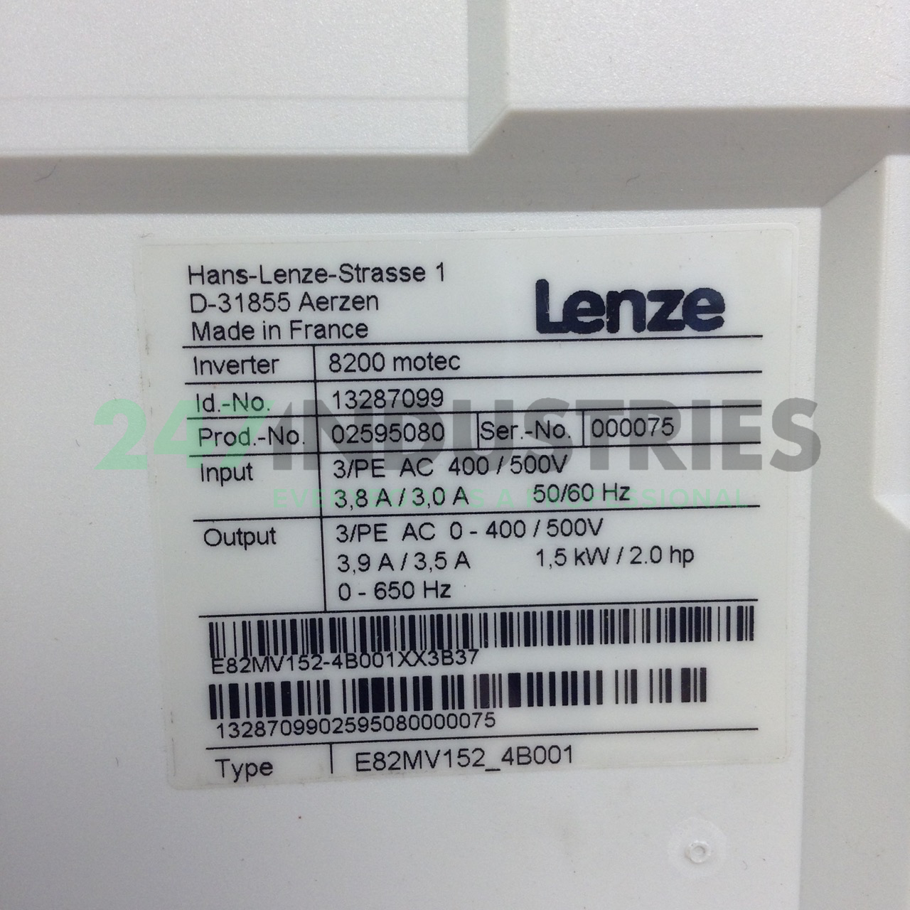 E82MV152_4B001 Lenze Image 2