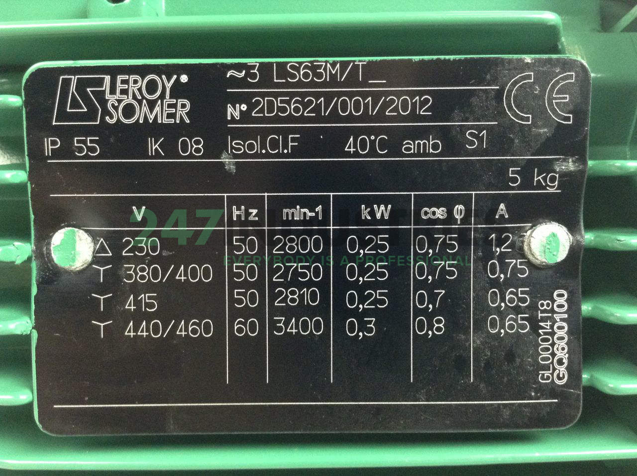 LS63M/T2P0,25B3 Leroy Somer Image 2