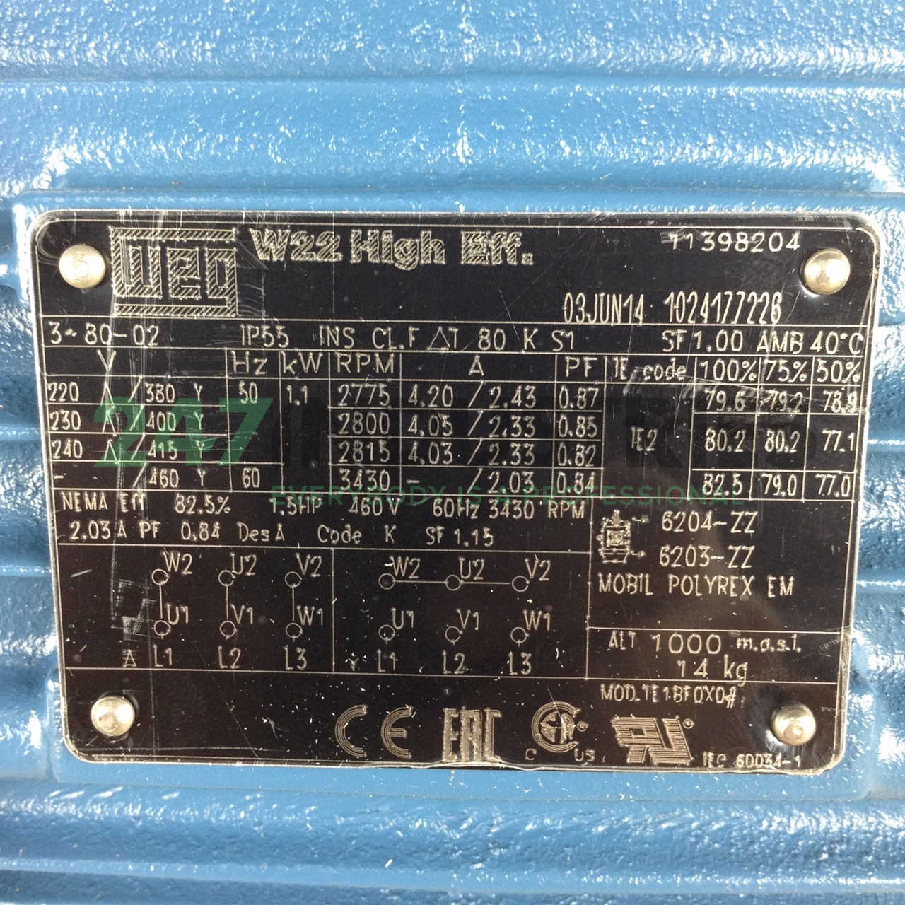 1.1K31AL2802B3 WEG Image 2