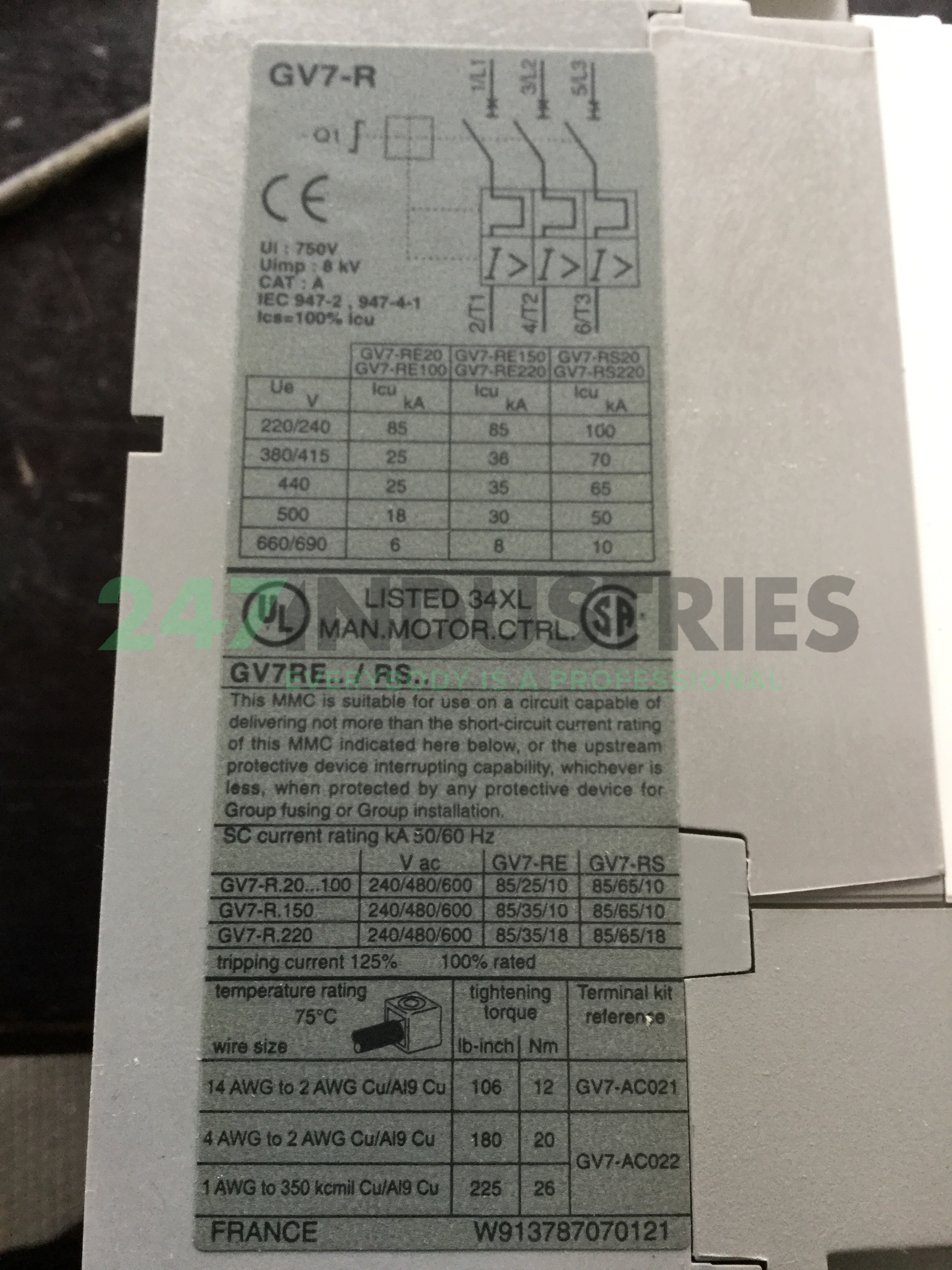 GV7RE50 Schneider Electric Image 4