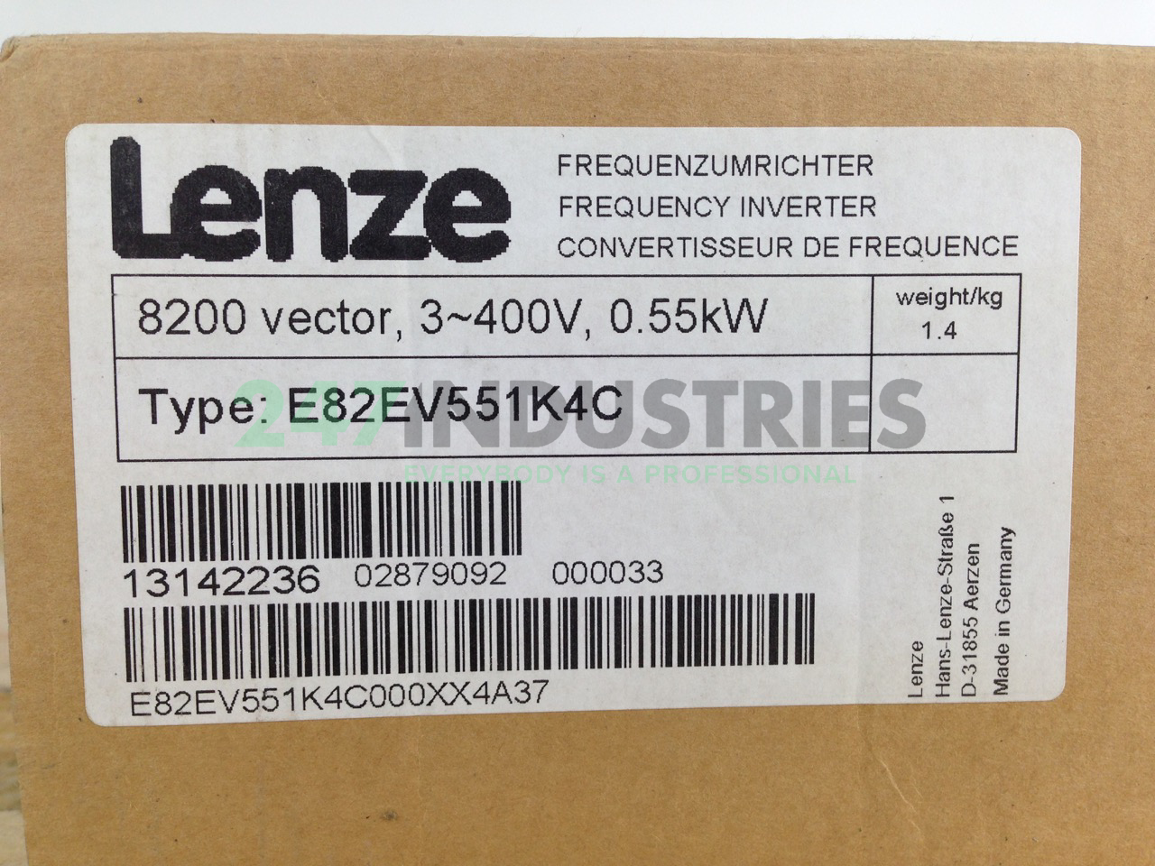E82EV551K4C Lenze Image 3